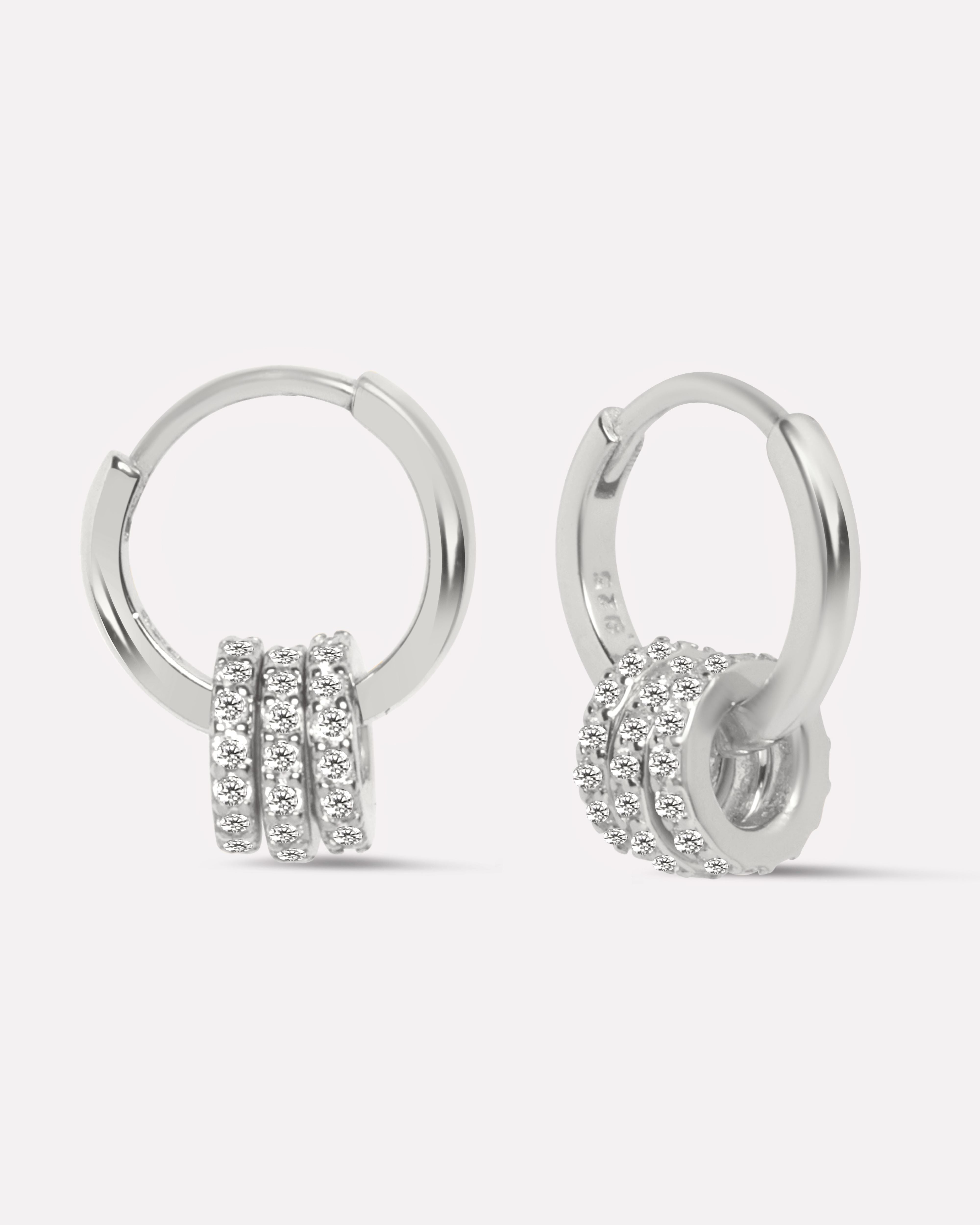 Multi Rings Hoops Earrings
