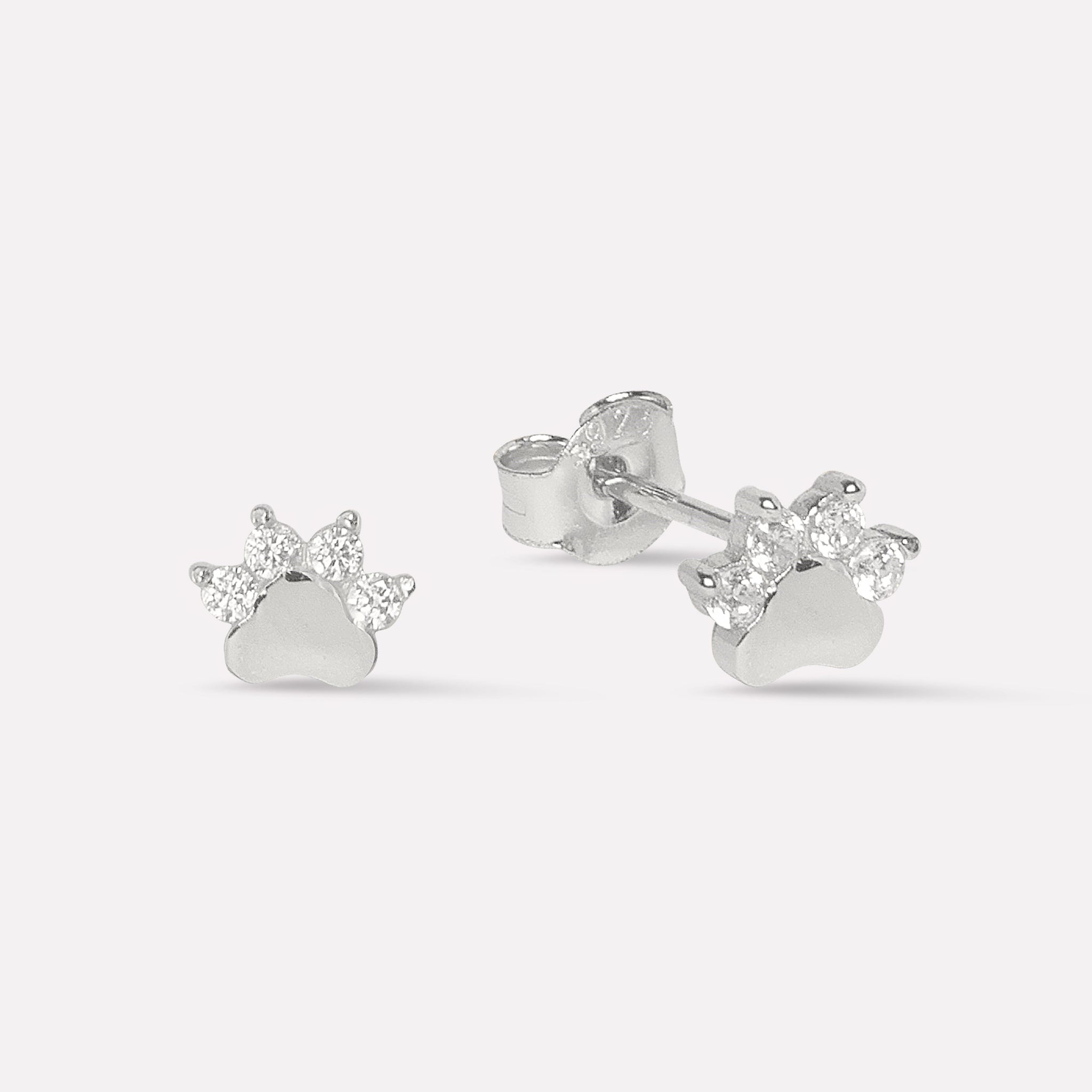 The Paw Sparkle Stud Earrings