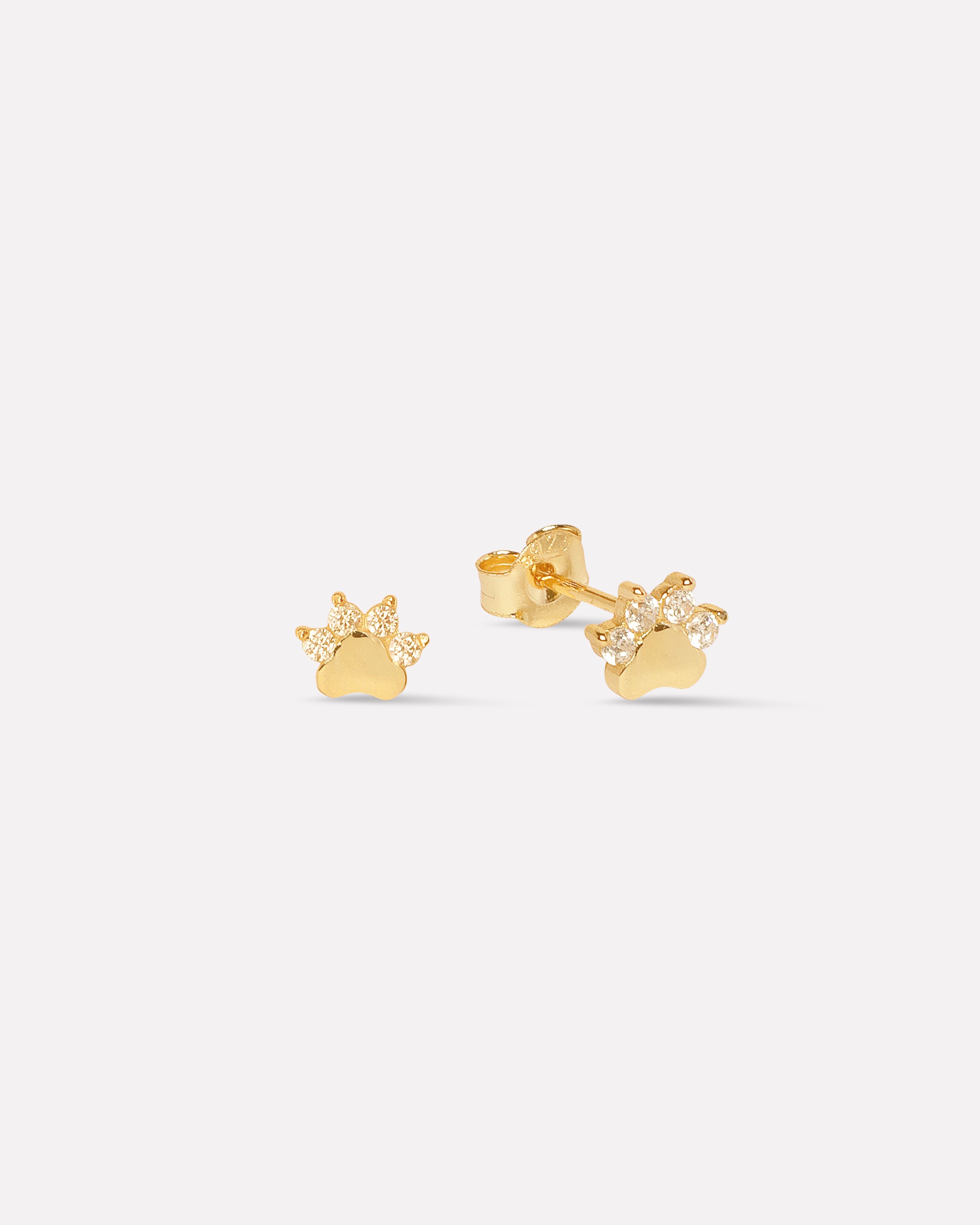 The Paw Sparkle Stud Earrings