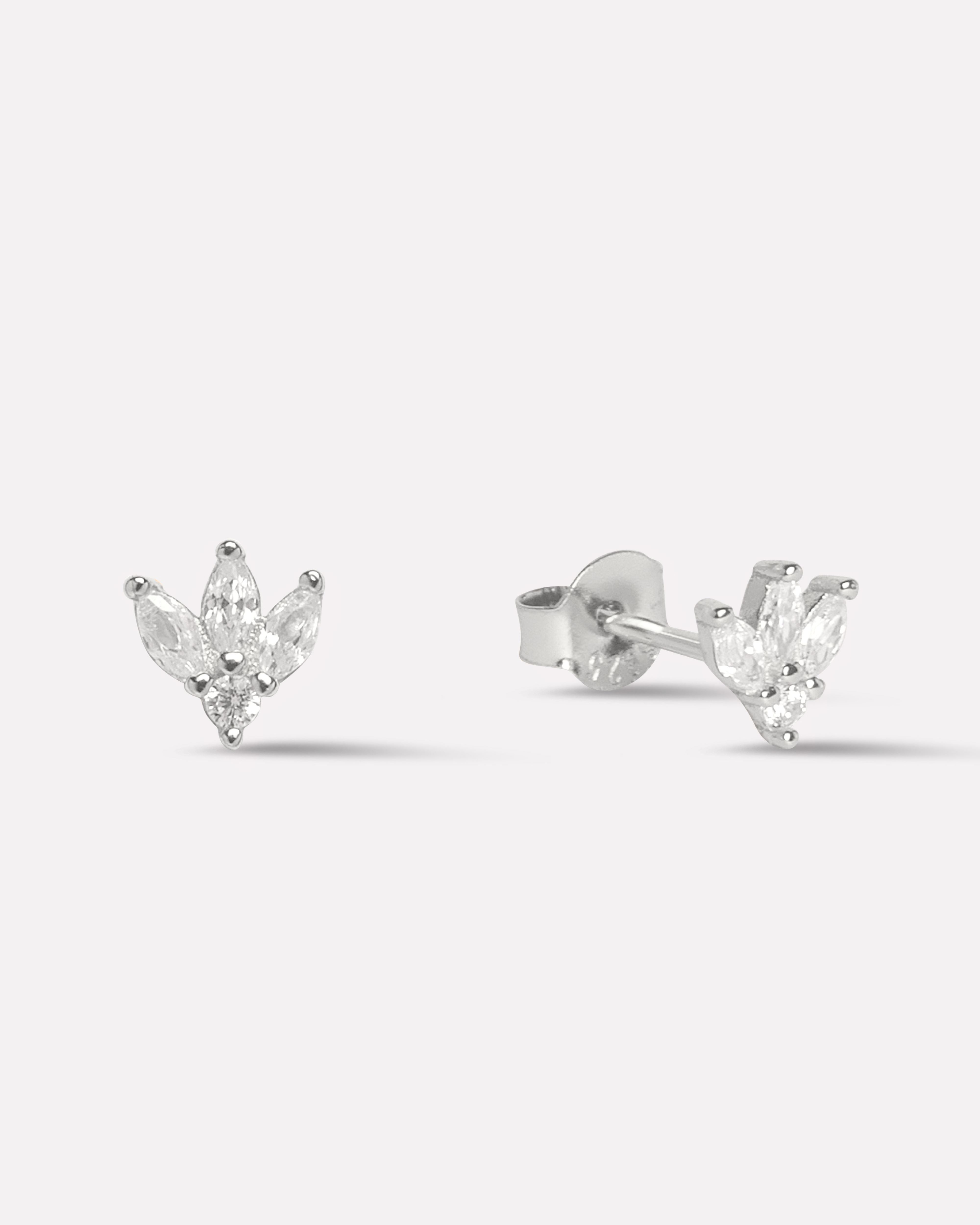 Three Petal Stud Earring