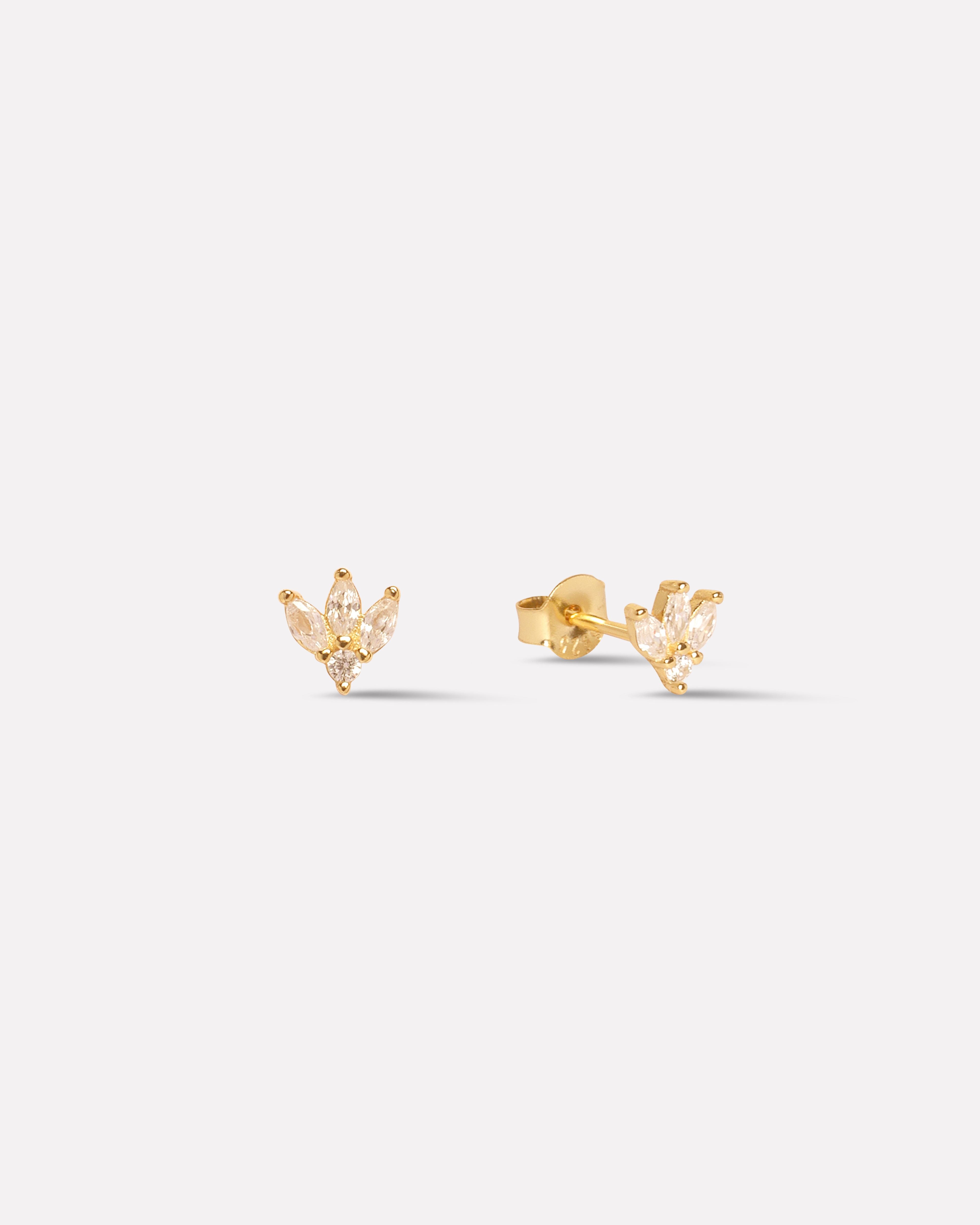 Three Petal Stud Earring