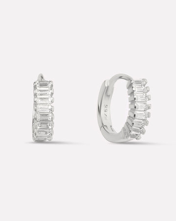 Baguette Hoop Earrings