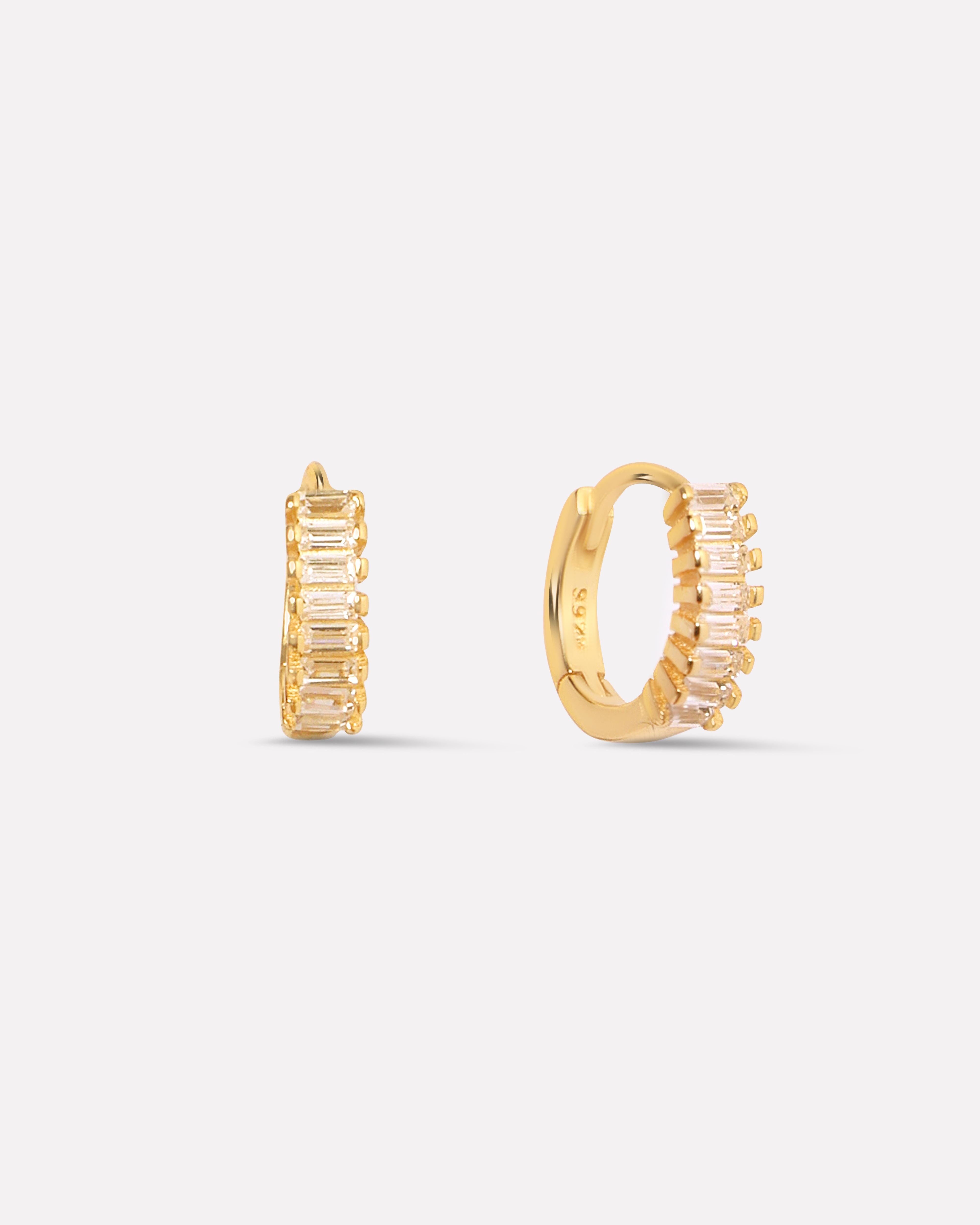 Baguette Hoop Earring