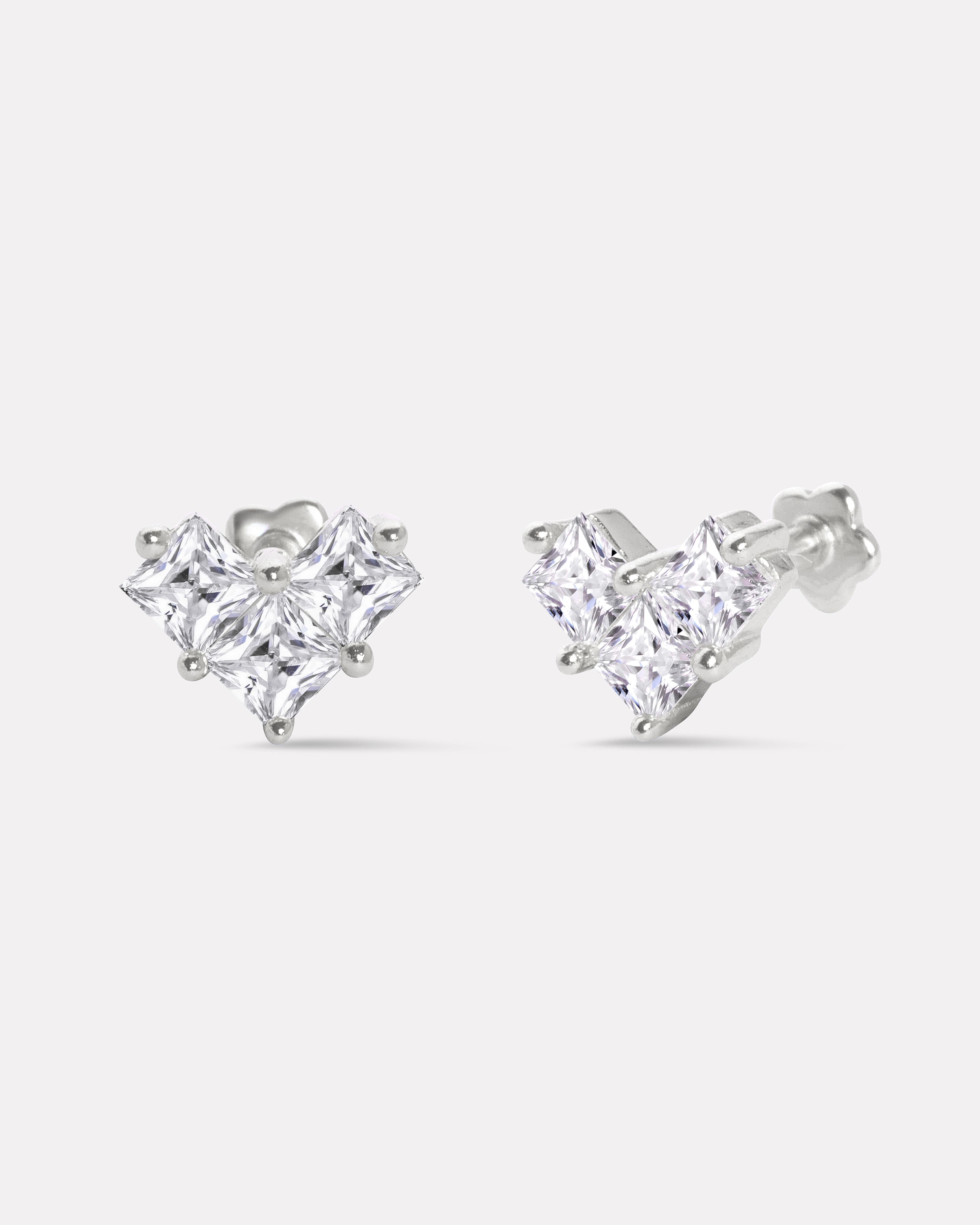 Cupid Flat Back Stud Earrings