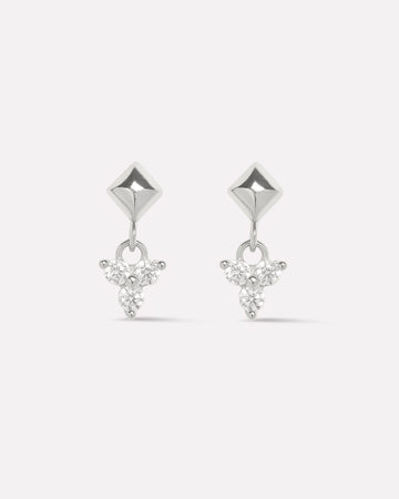 Pyramid Dangle Cartilage Flat Back Earrings