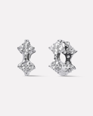 Bloomiq Crystal Hoops Earrings