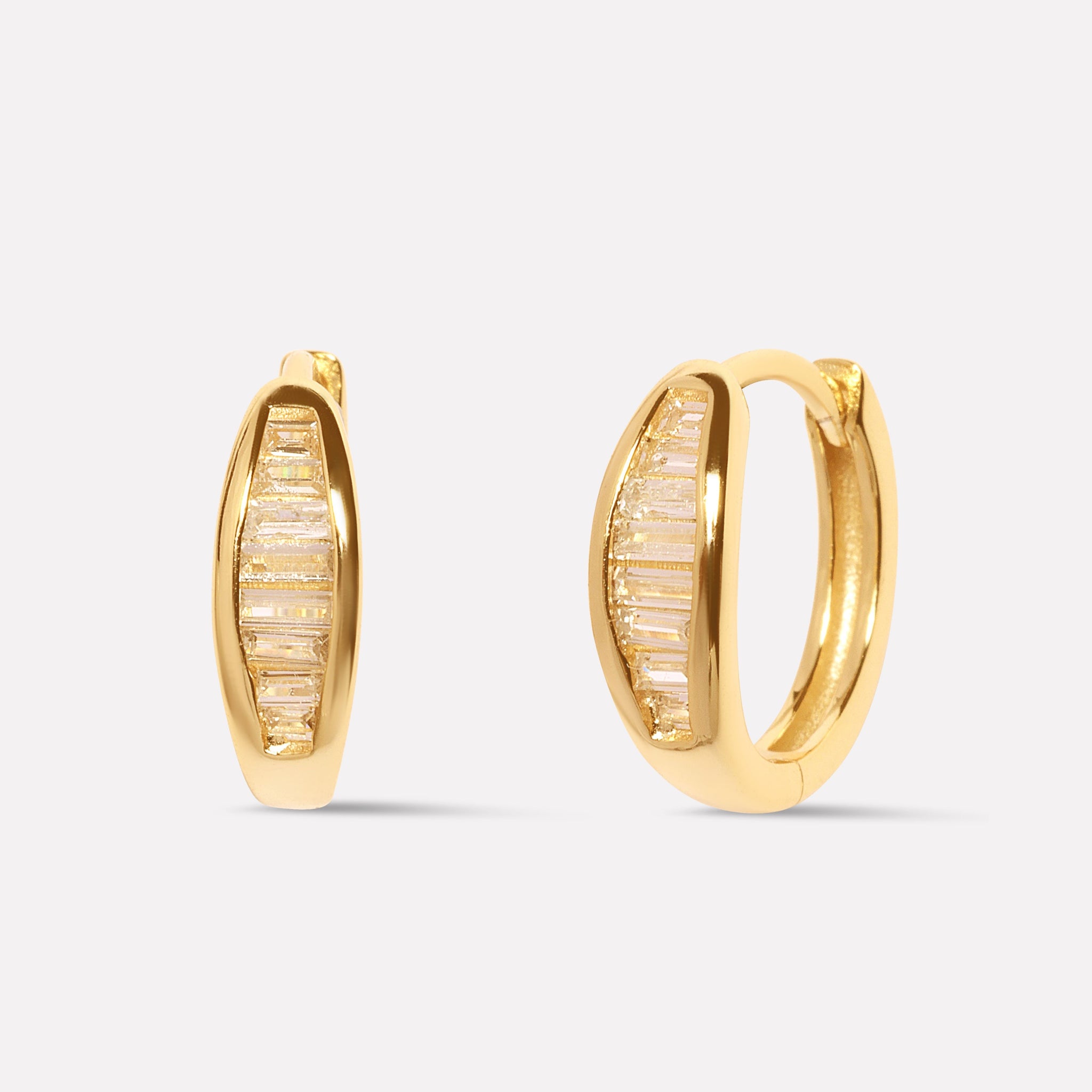 Luna Wave Hoop Earrings