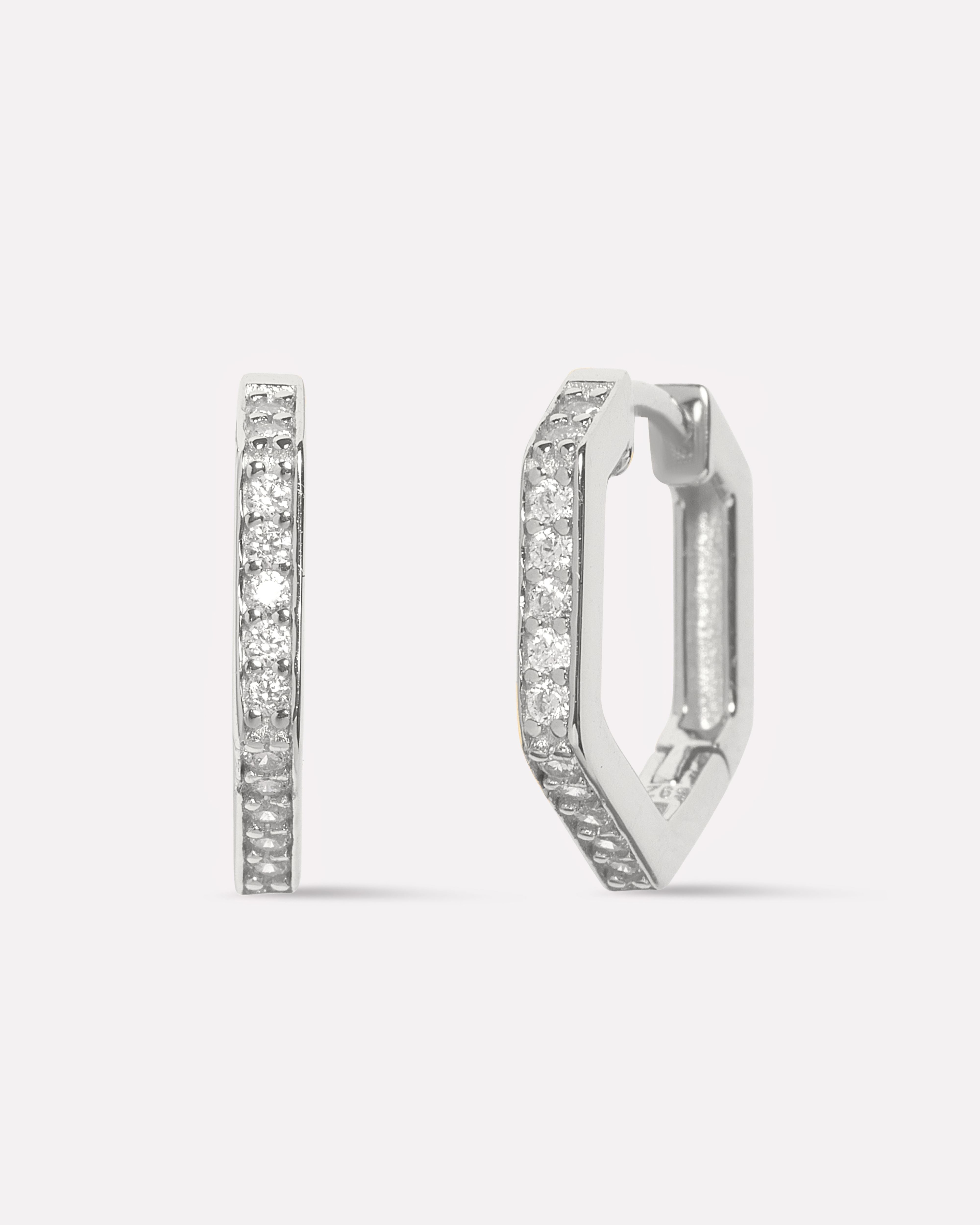 Everyday Pave Huggee Hoop Earrings
