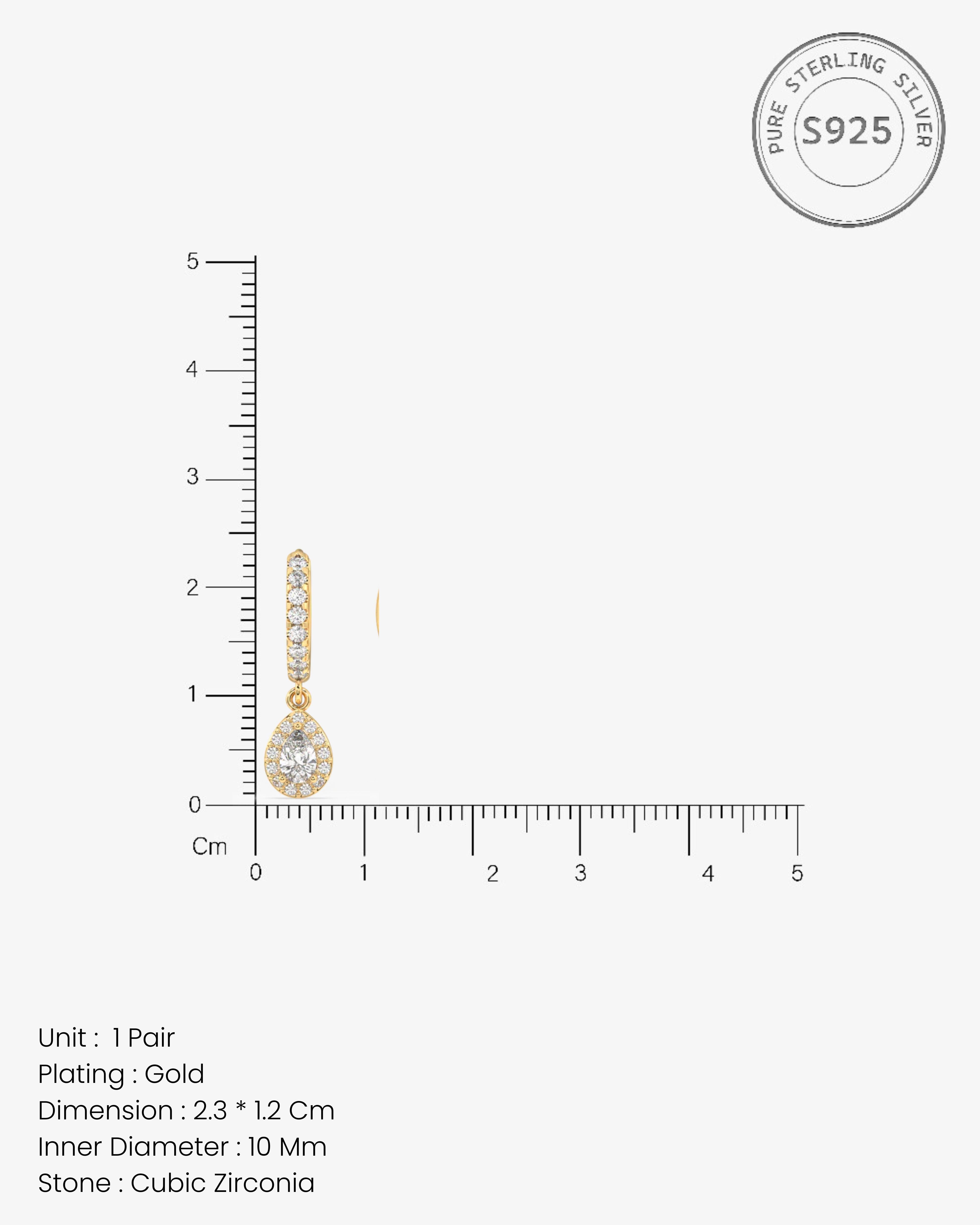 Big Drop Hoop Earrings