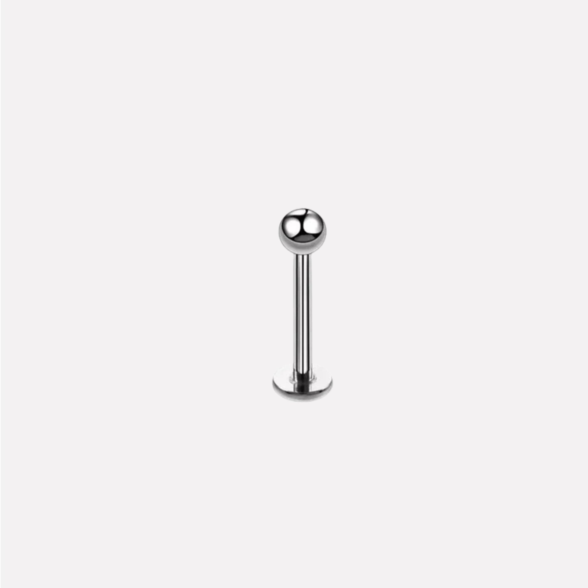 Silver Dot Stud Men's Earrings