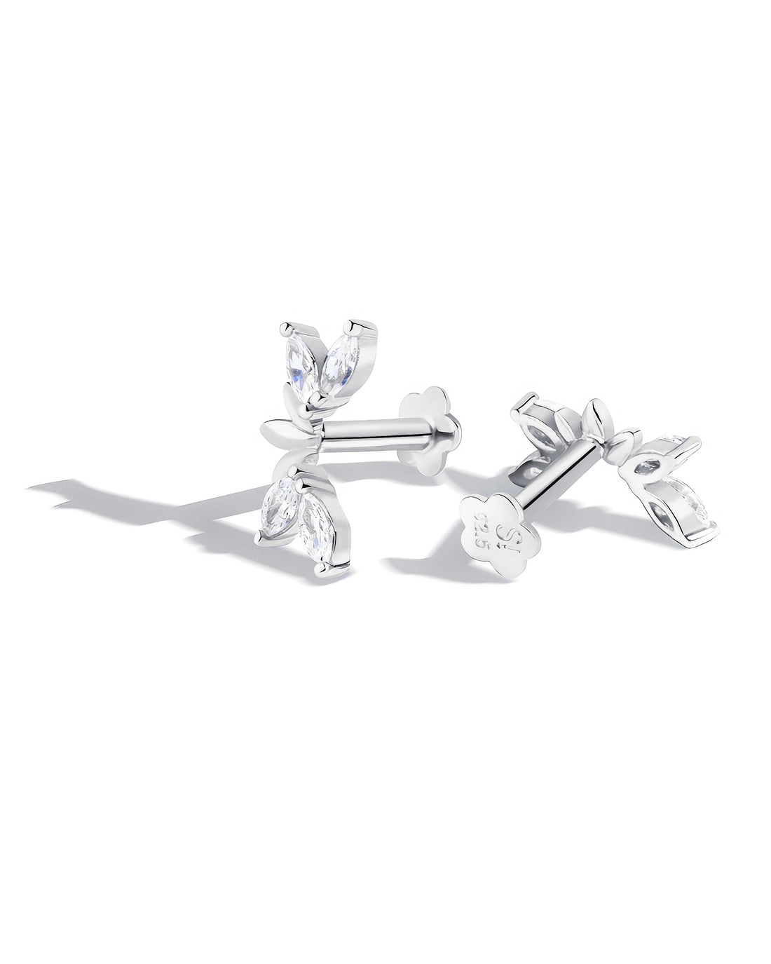 Lumiere Leaf Stud Earrings