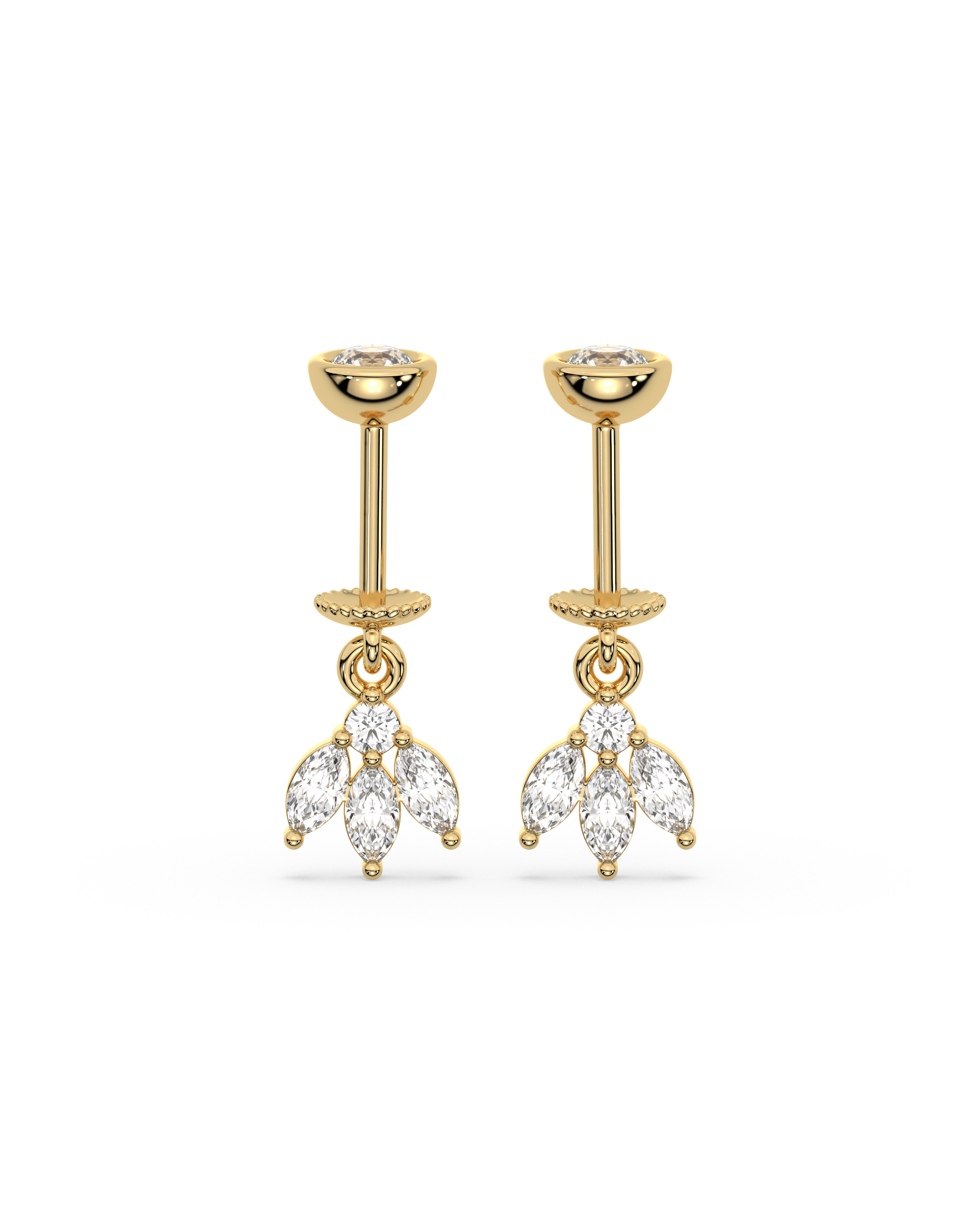 Petal - Helix Hanging - 14K Gold Plated
