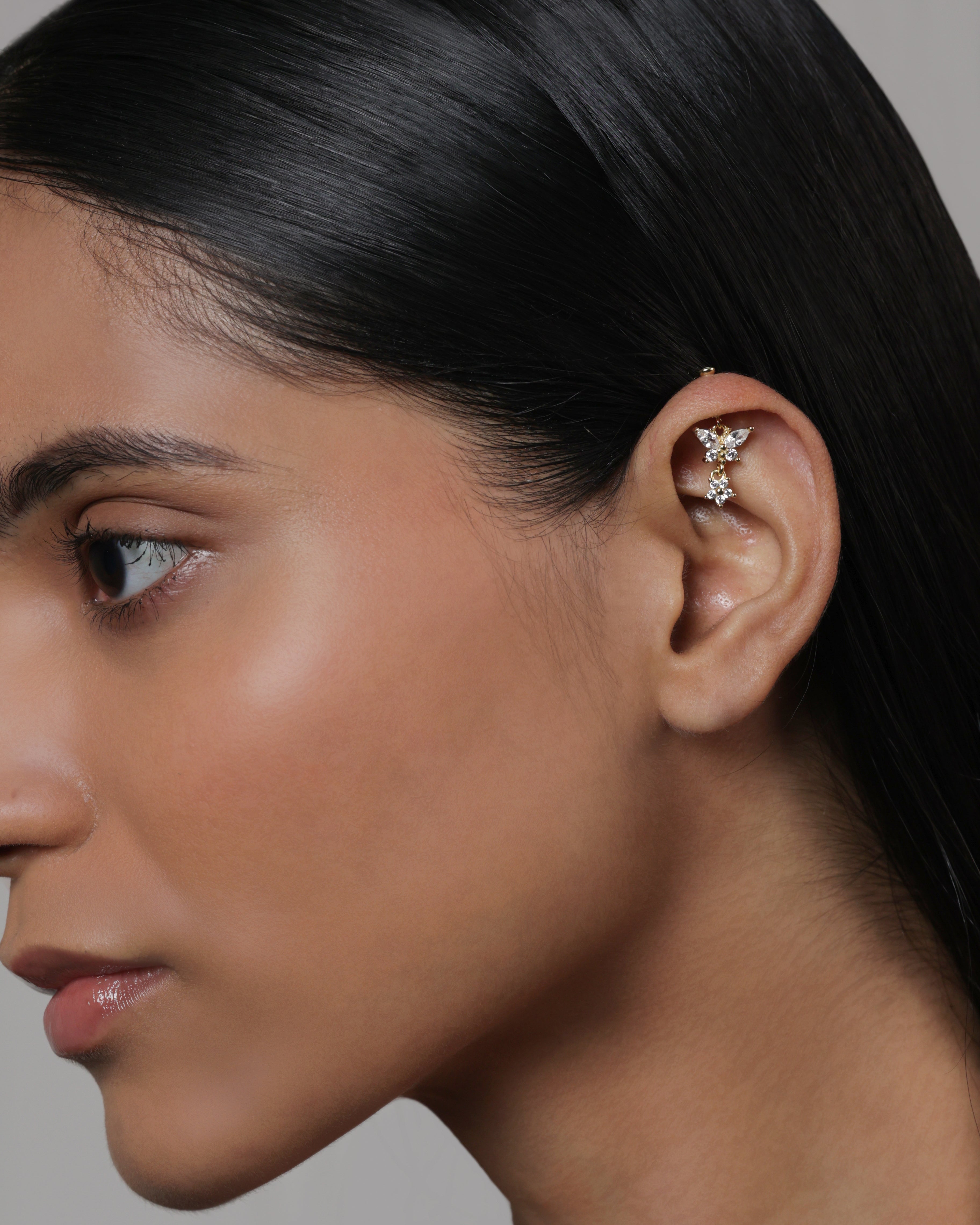 Butterfly Drop - Helix Hanging - 18K Gold Plated