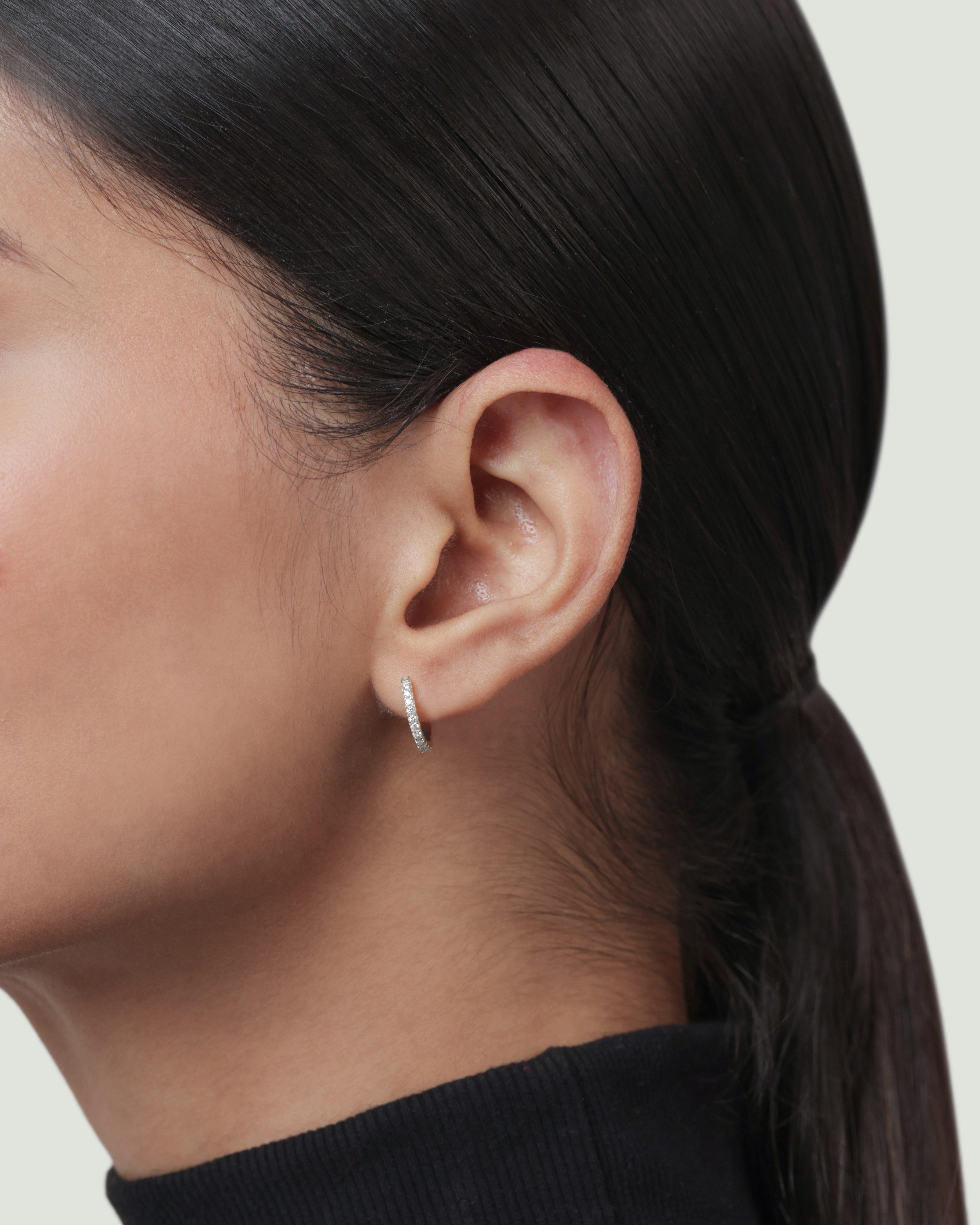 Round Statement Hoop Earrings - 9MM