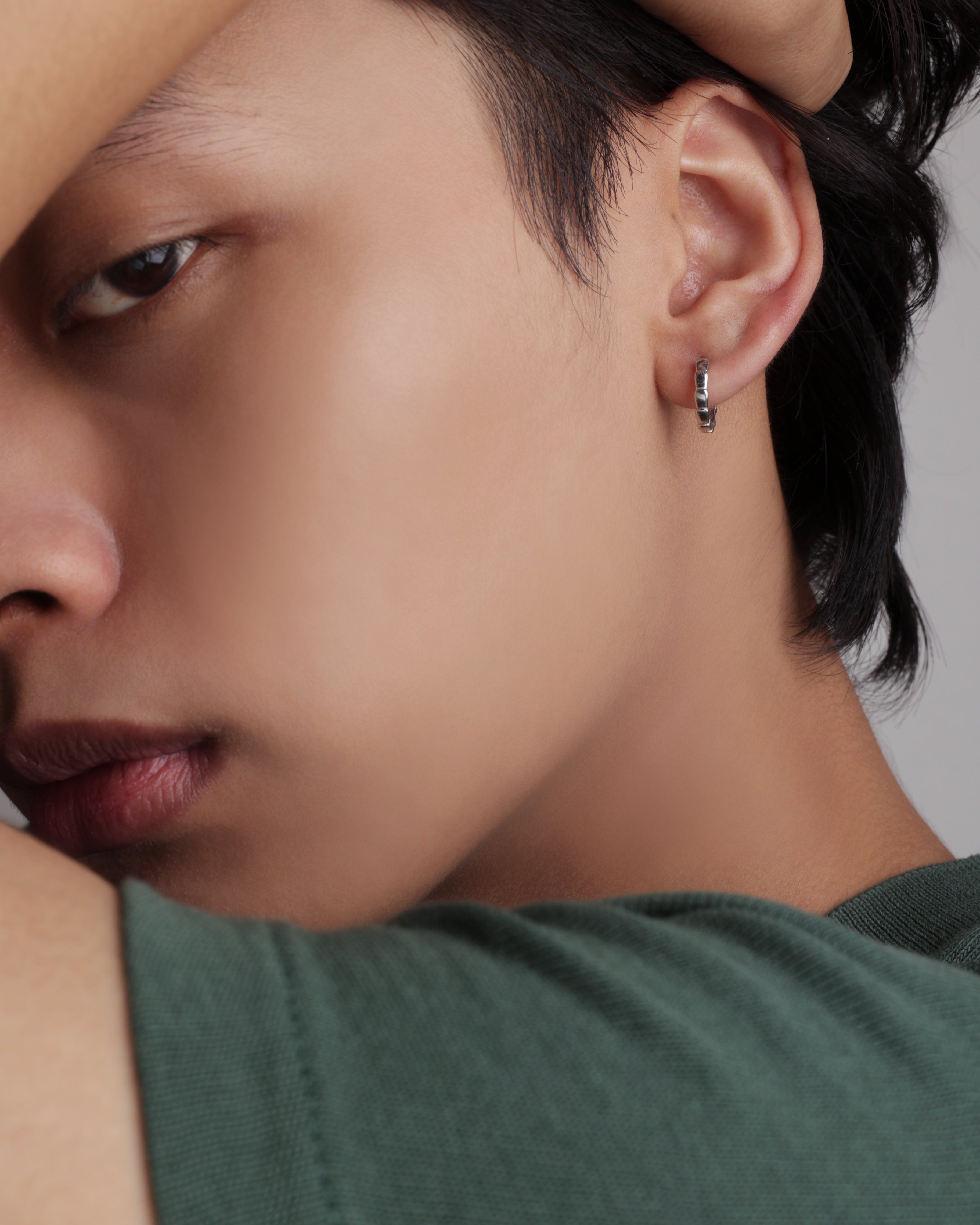 Silver Endless Hoop