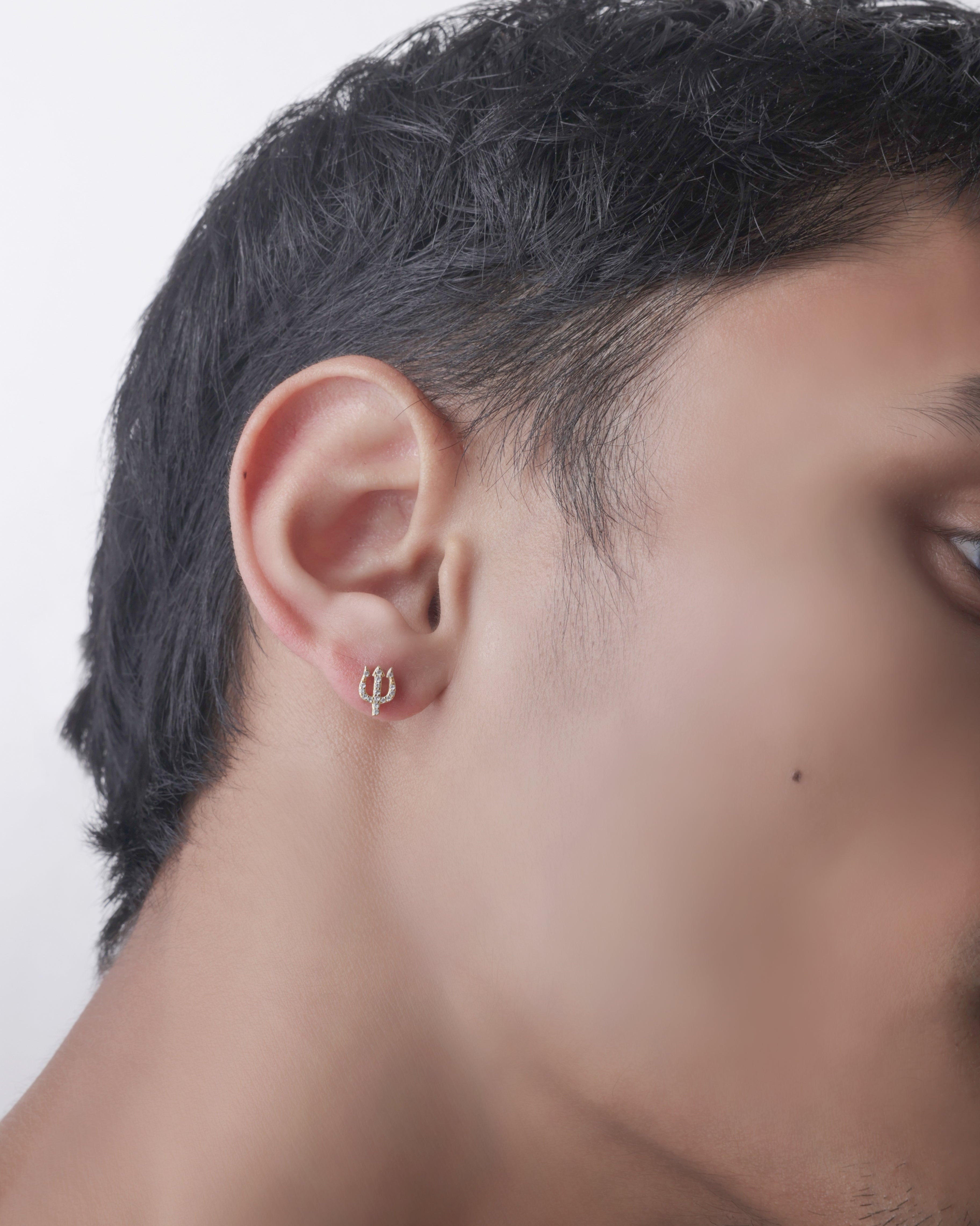 Trishul Divine - Silver Stud