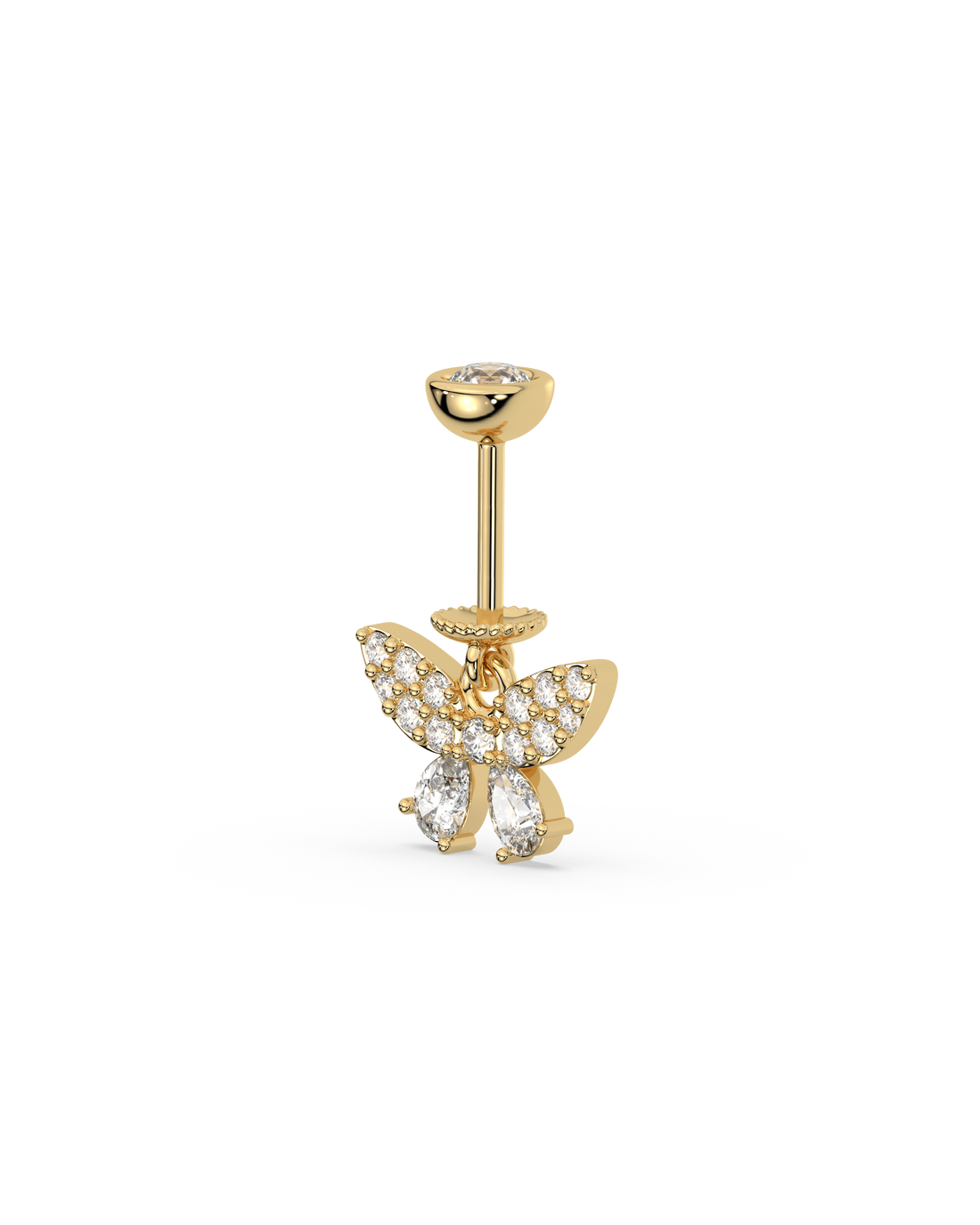 Radiant Butterfly Helix Hanging Earrings