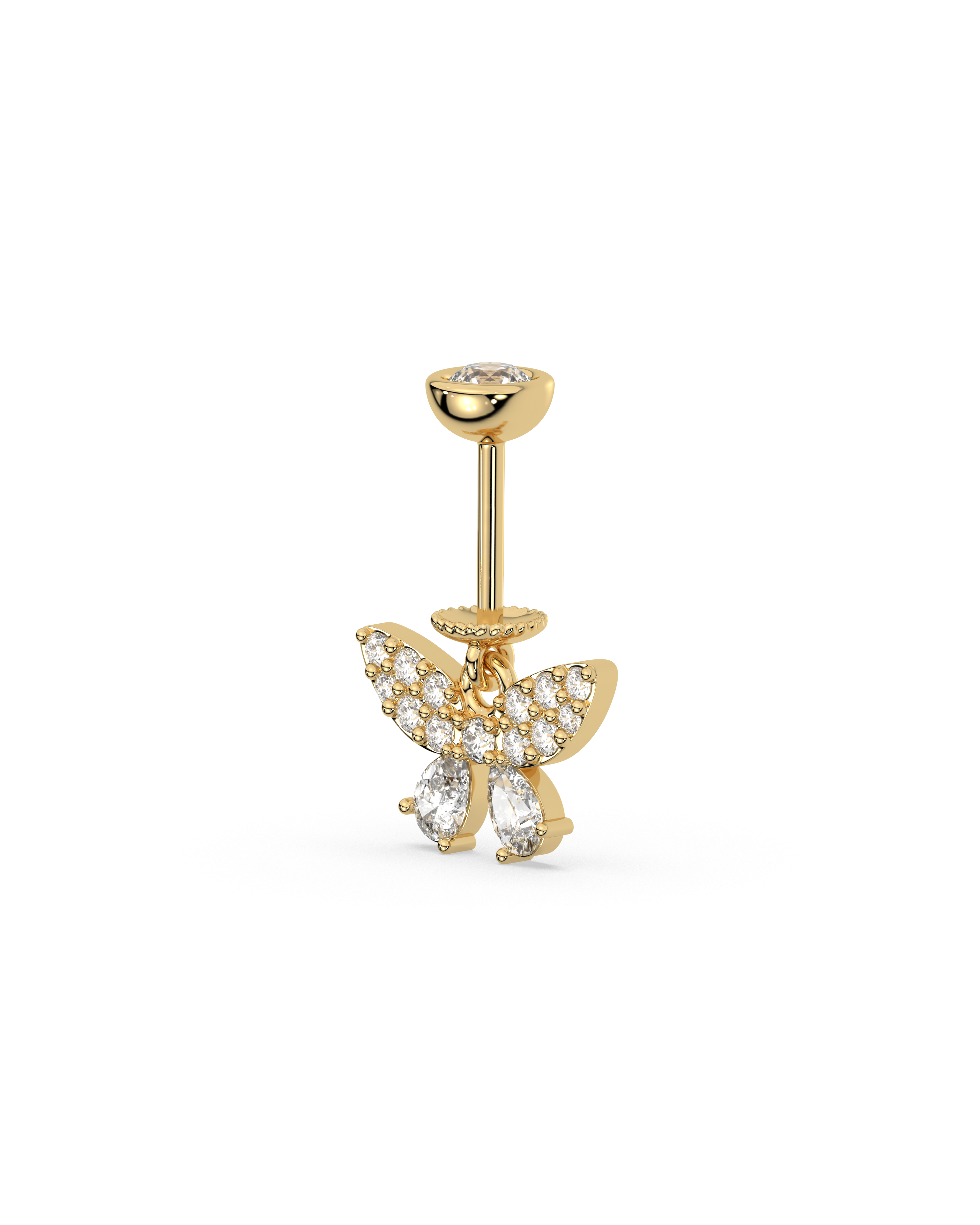 Radiant Butterfly - Helix Hanging - 14K Gold Plated