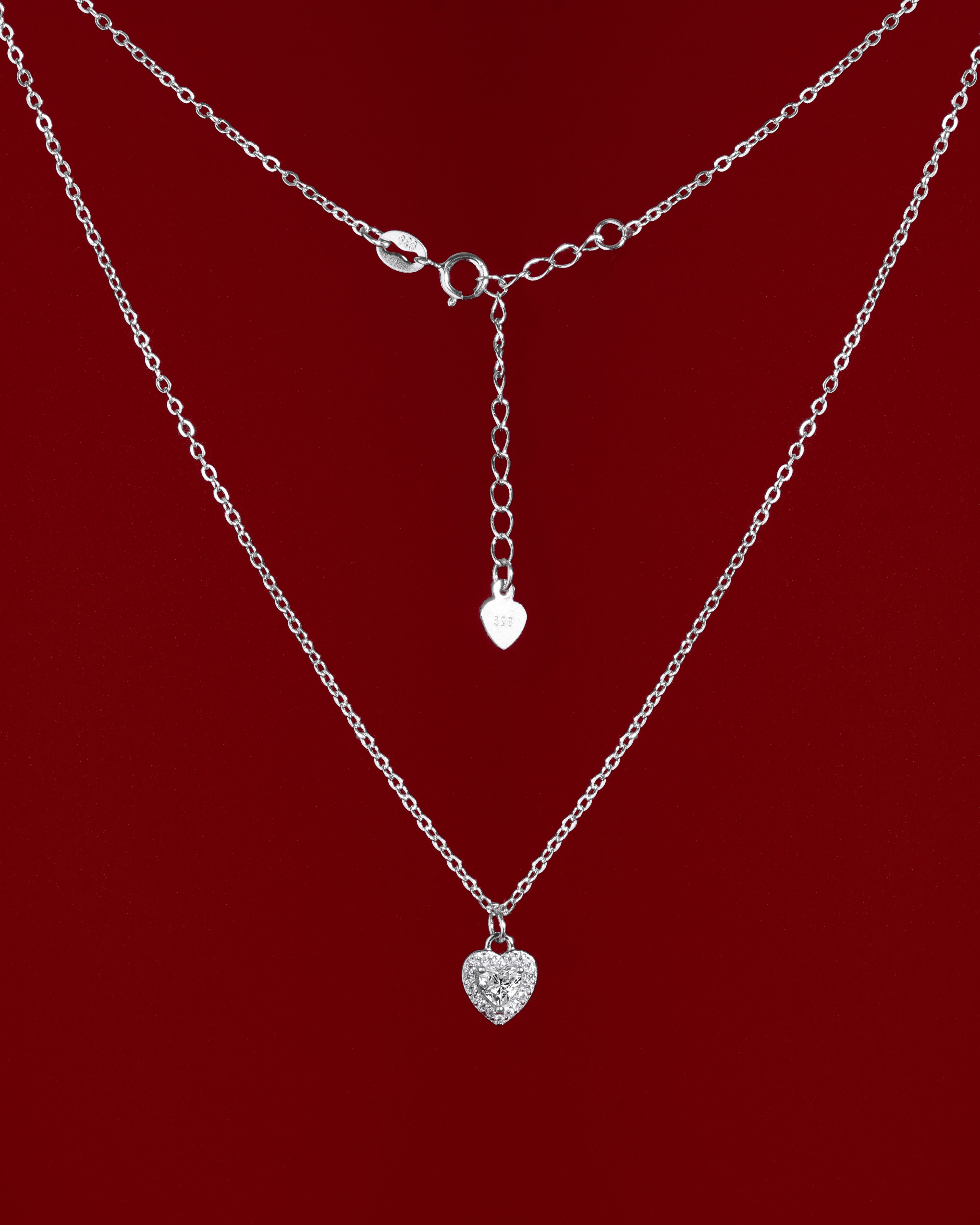 Eternal Love - Solitaire Heart Necklace