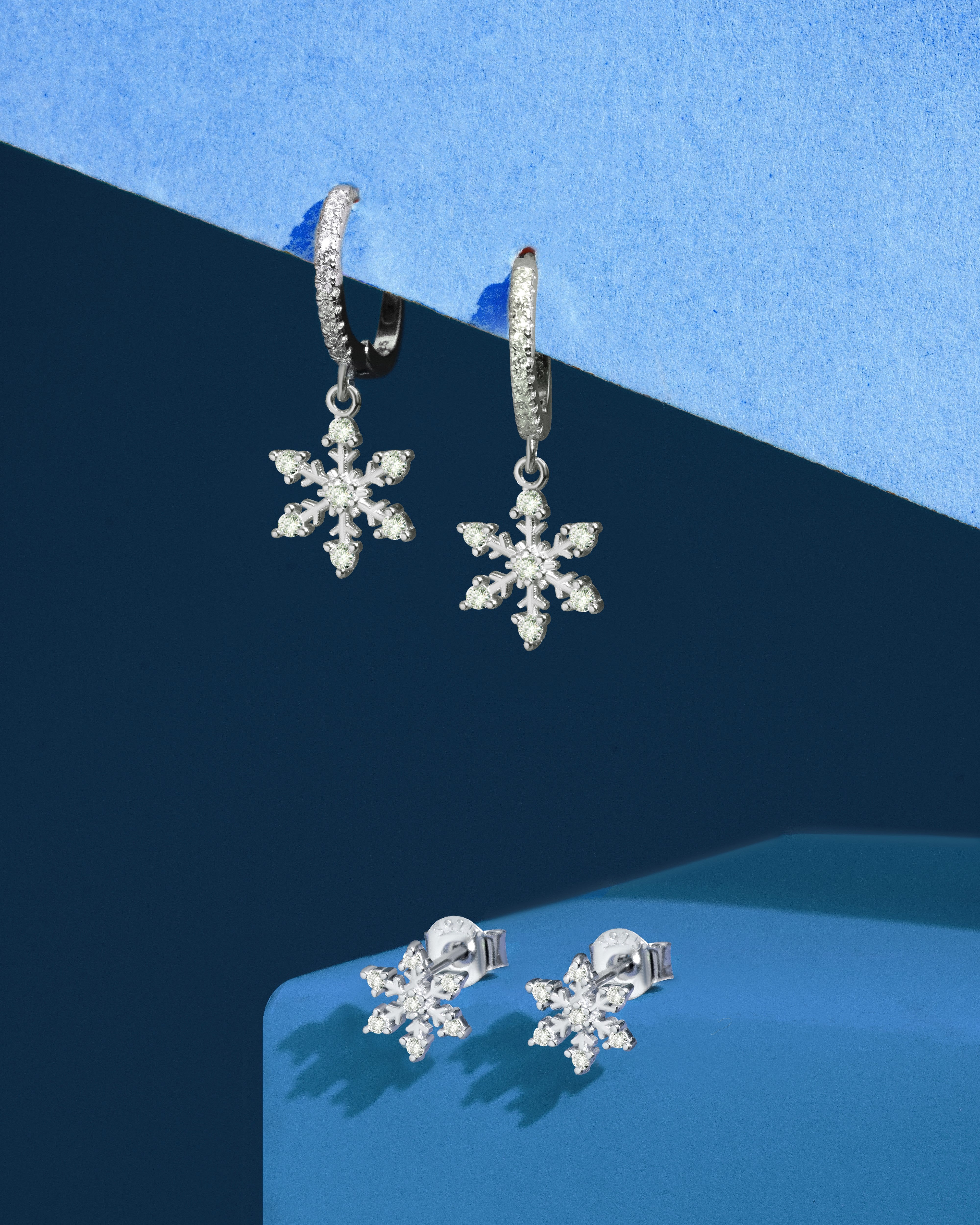 Snowflake Silver Classic Jewellery Set