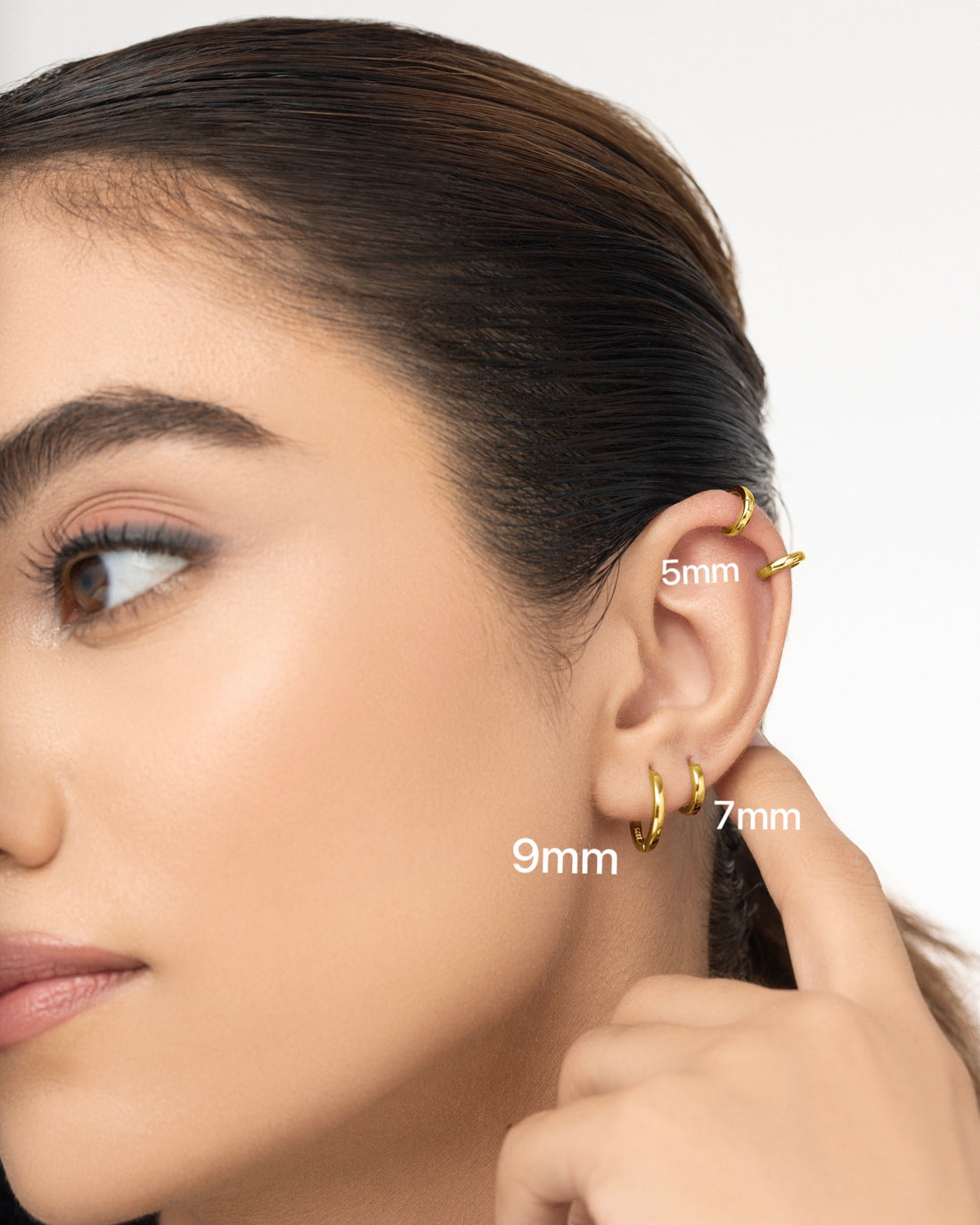 Evergreen Silver Hoops Multiple Sizes Hoop Earring