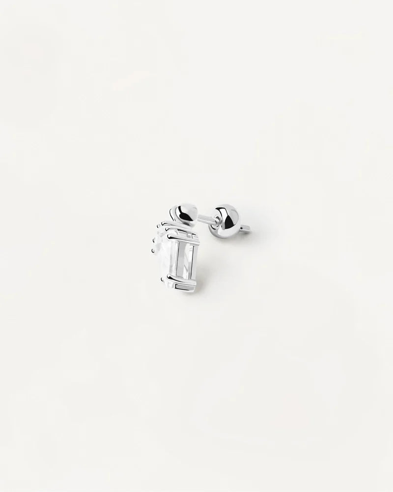 Floating Penta Stone Stud Earrings