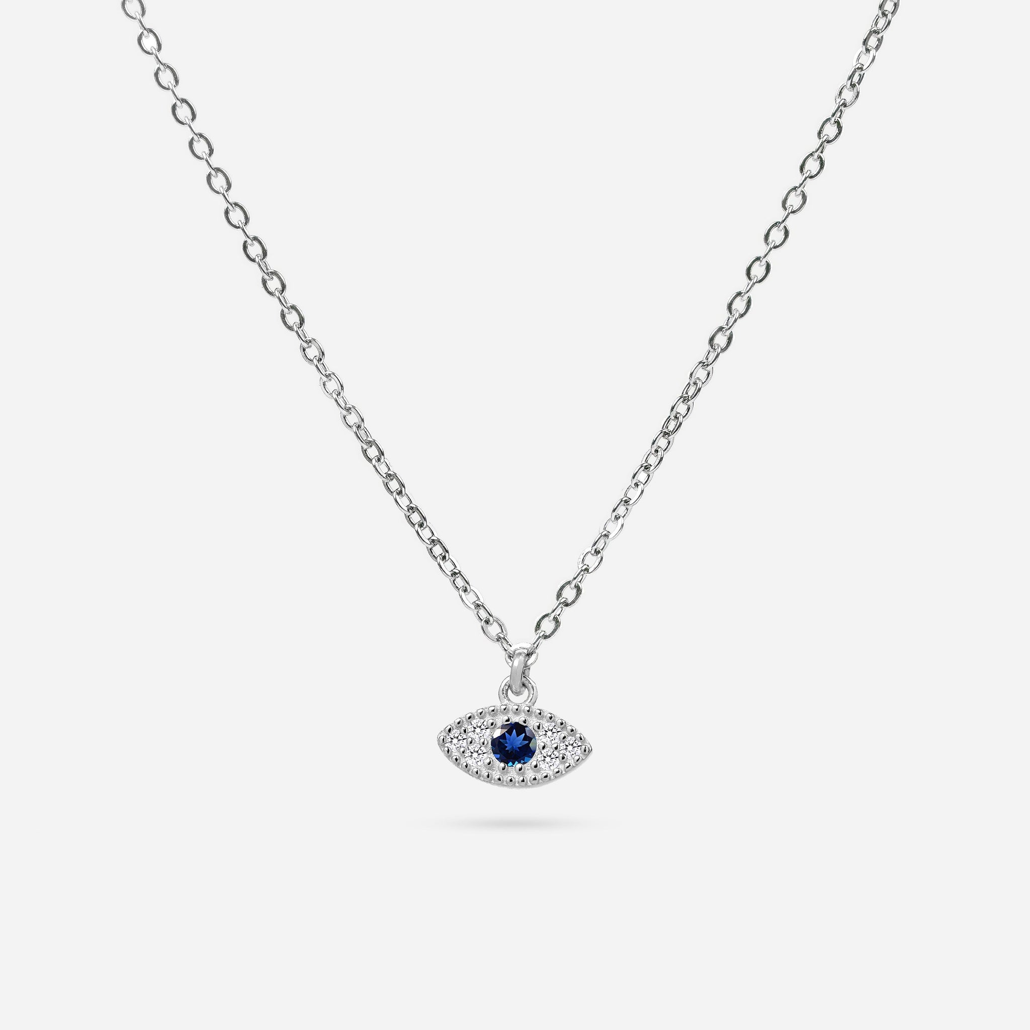 Minimal Evil Eye Necklace