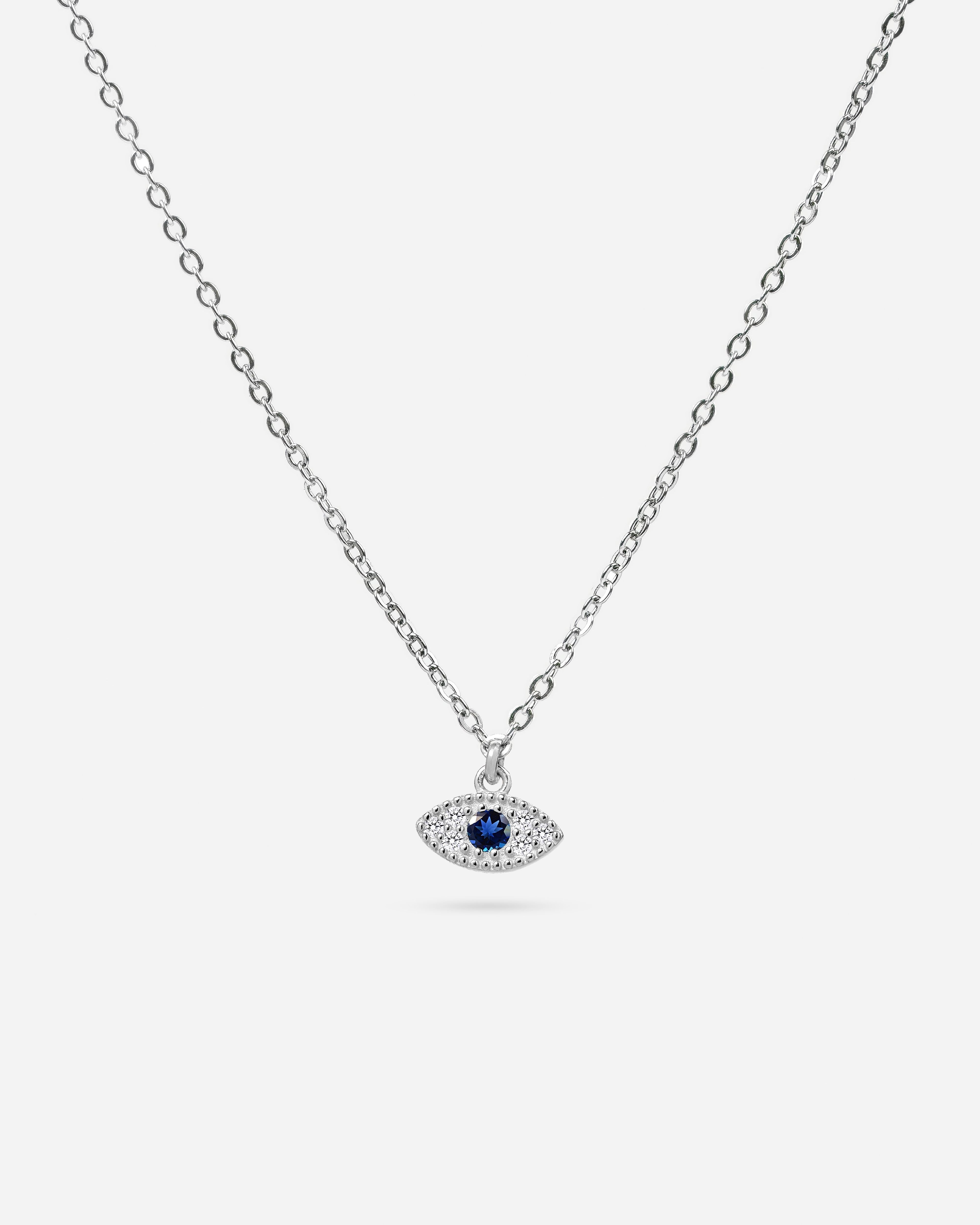 Minimal Evil Eye Necklace