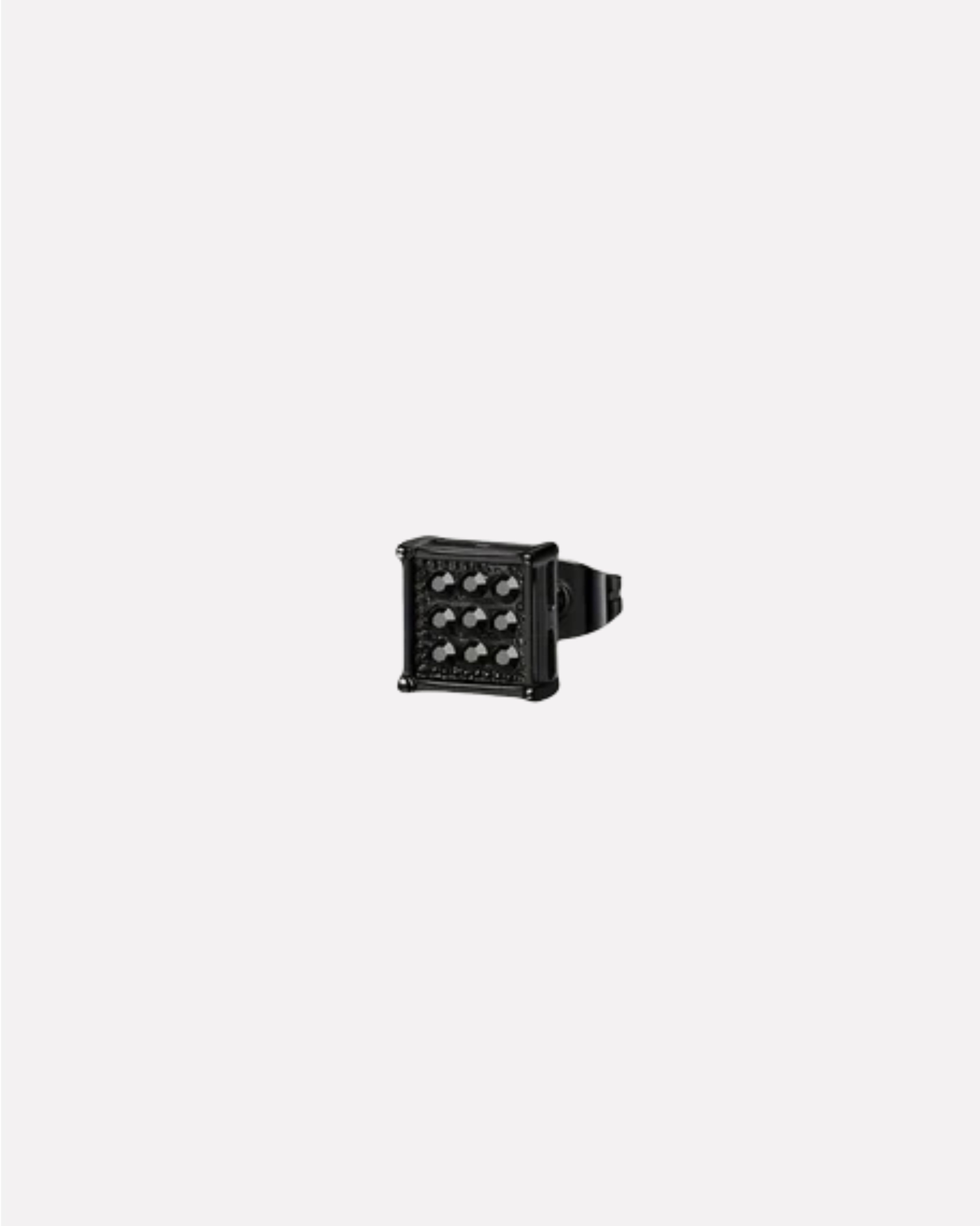 Square Zirconia Black Edition Stud Earrings For Men's