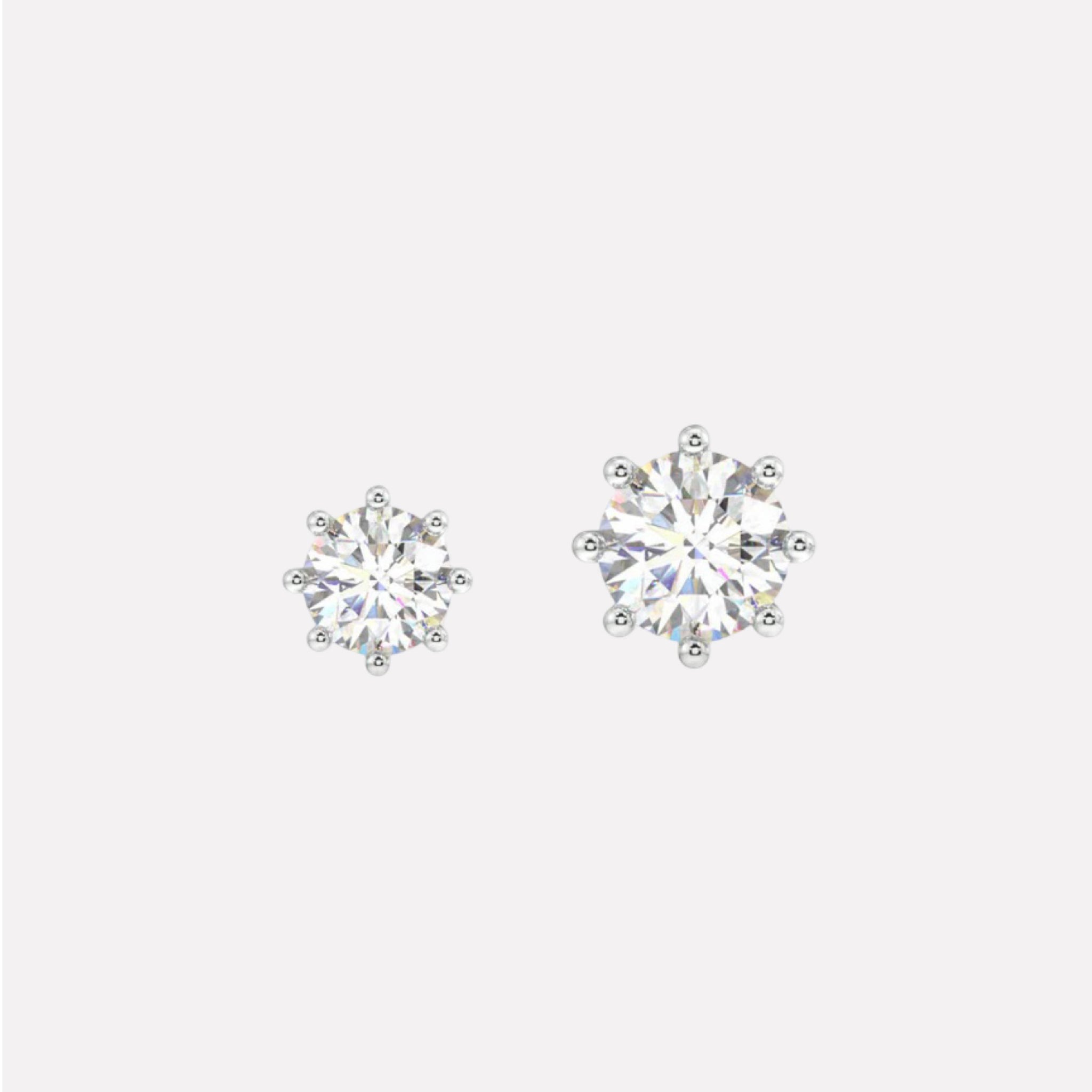 Claw Lining Multiple Size Studs Earrings