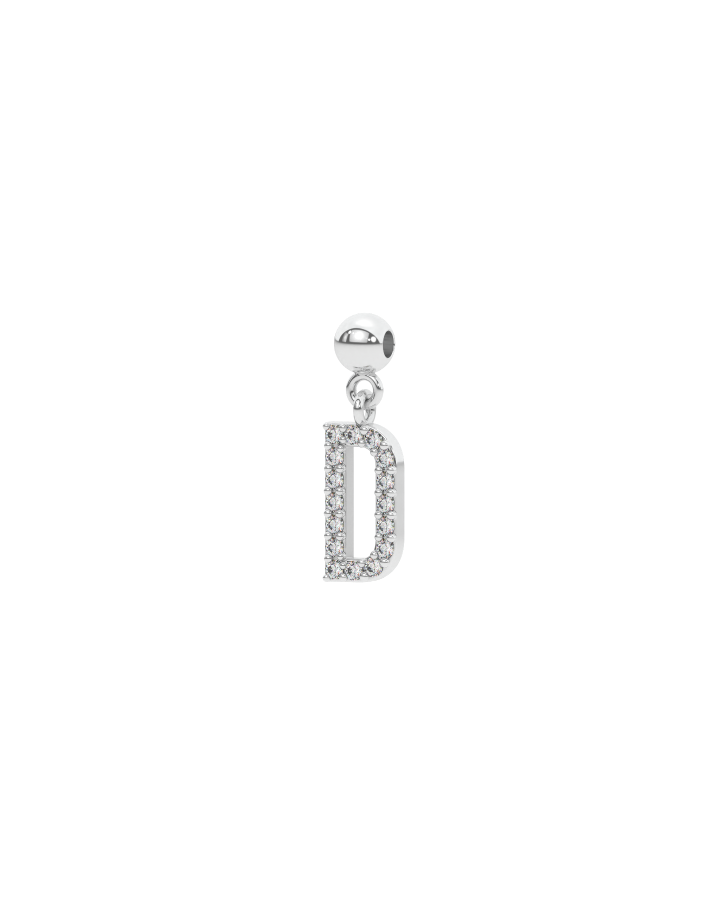Letter "D" bead charm