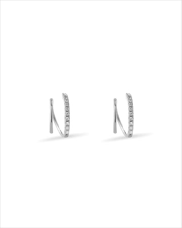 Double Wired Spiral Hoop Earrings