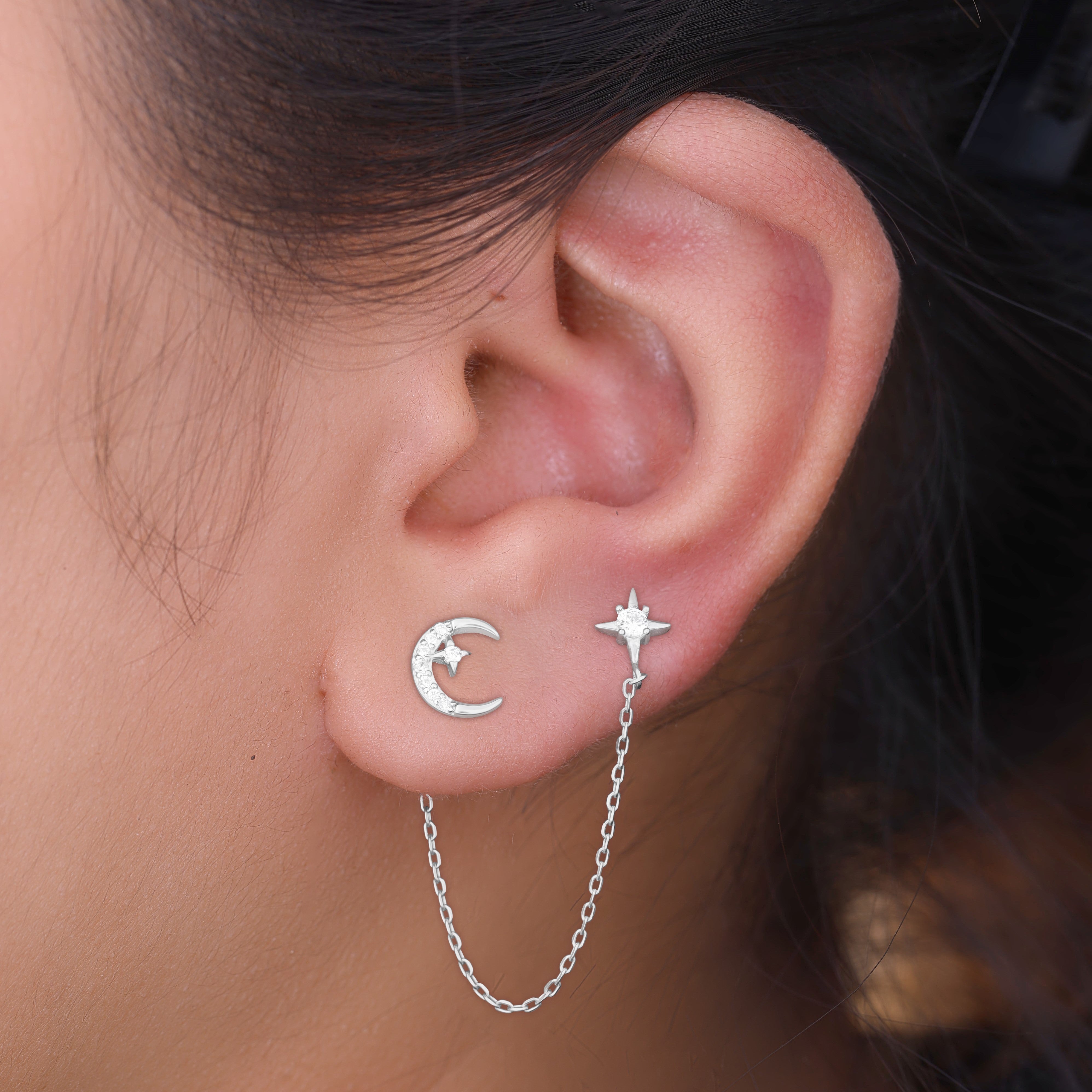 Crescent Moon Huggie Hoops - Celeste | Ana Luisa | Online Jewelry Store At  Prices You'll Love