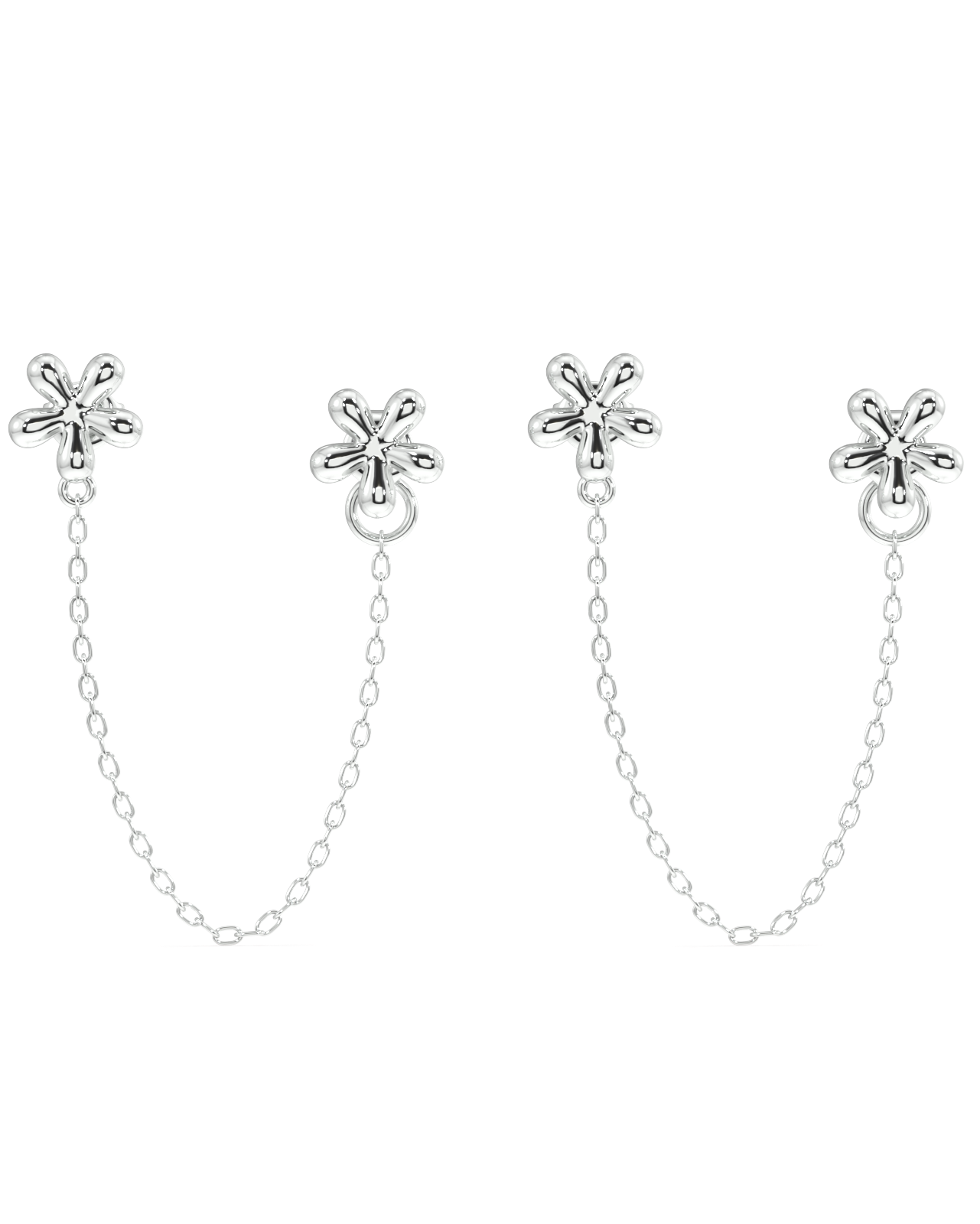 Dainty flower connector - 3 in 1