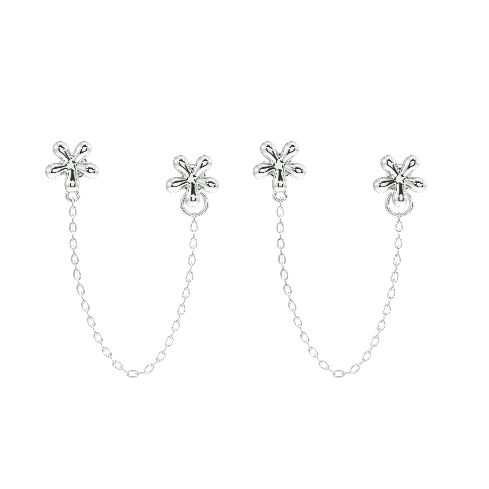 Dainty flower connector - 3 in 1