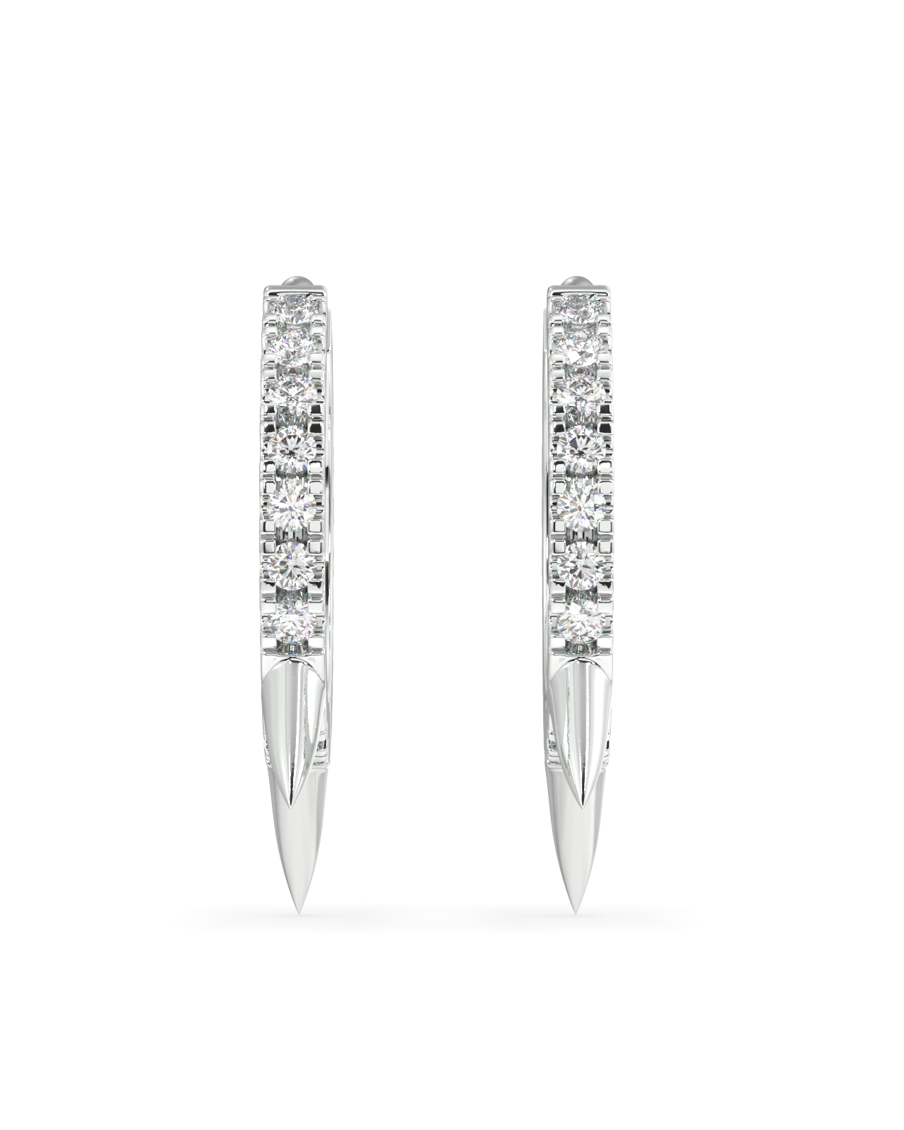 Spike hoop earring - Pair