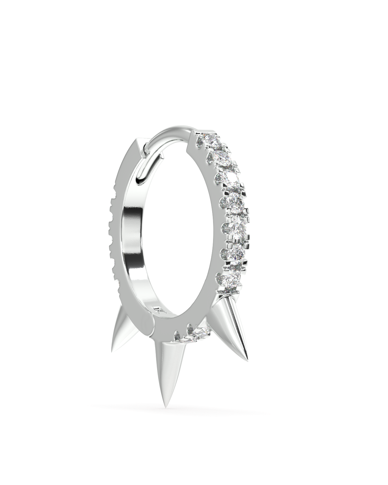 Spike hoop earring - Pair