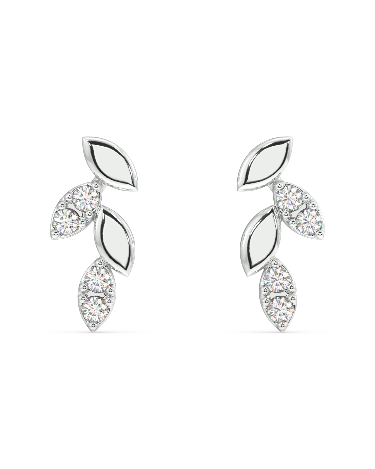 Combination Leaf Product Shot Silver