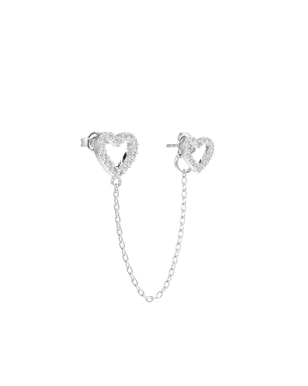 Hollow heart chain connector - 3 in 1