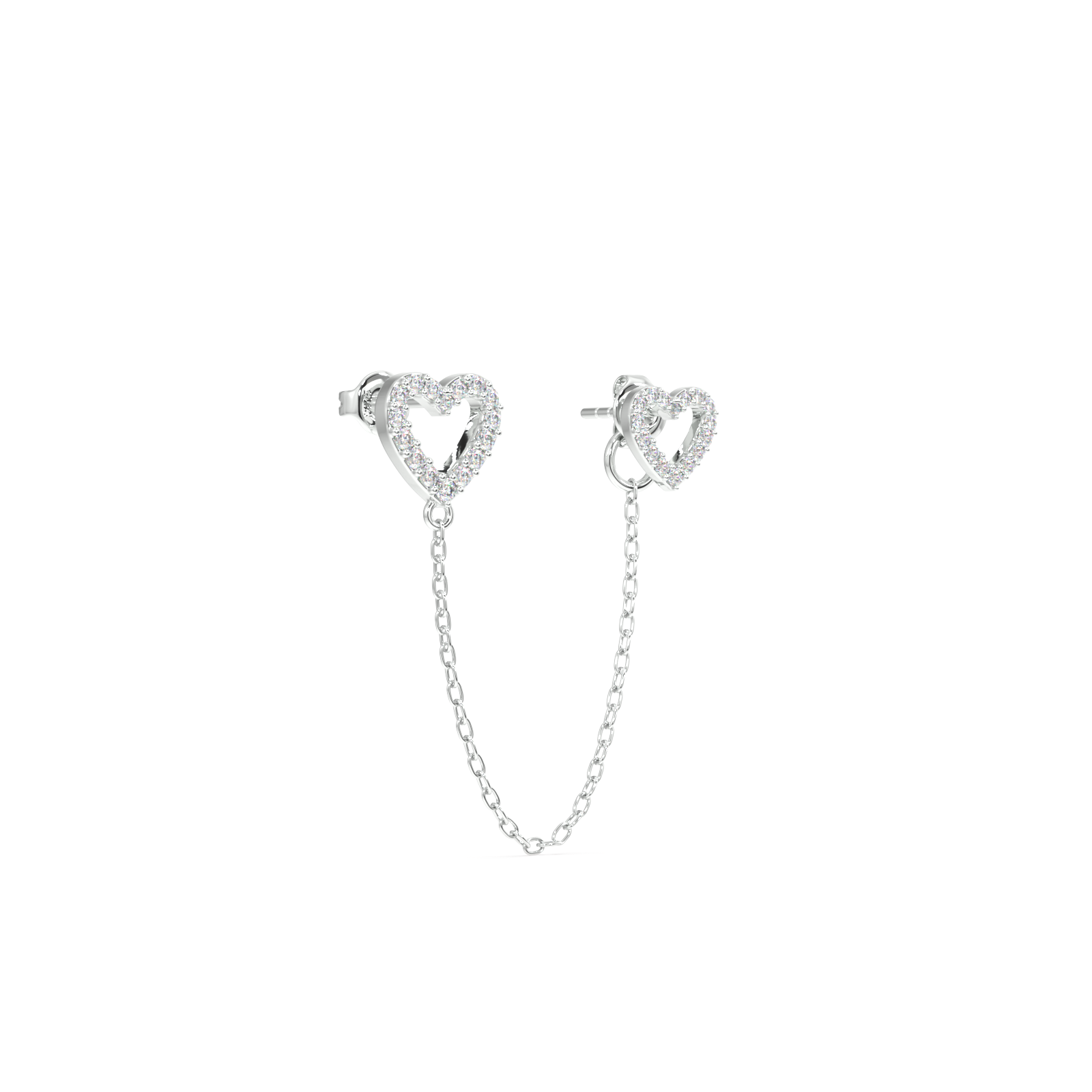 Hollow heart chain connector - 3 in 1