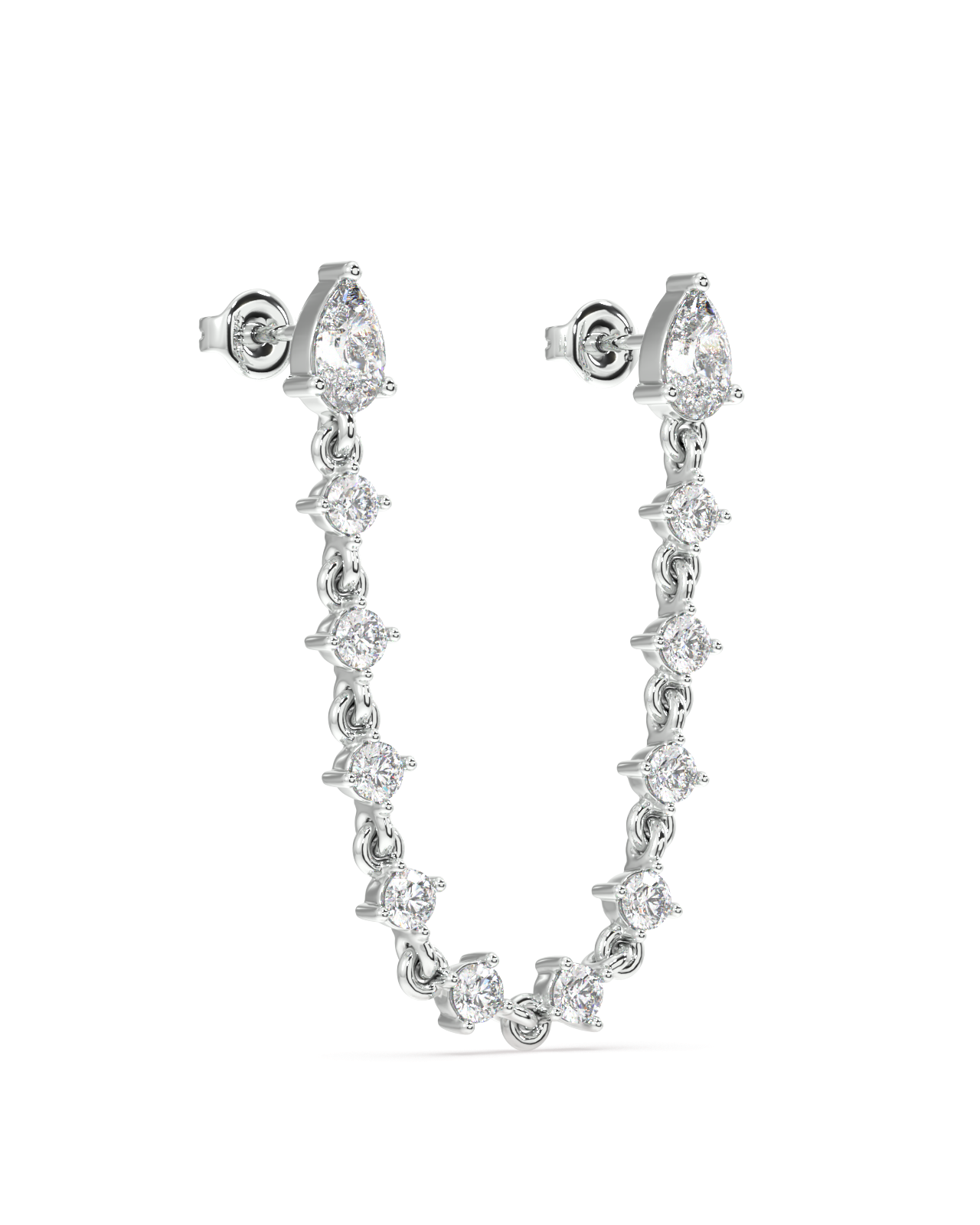 Luxury multi stone chain connector