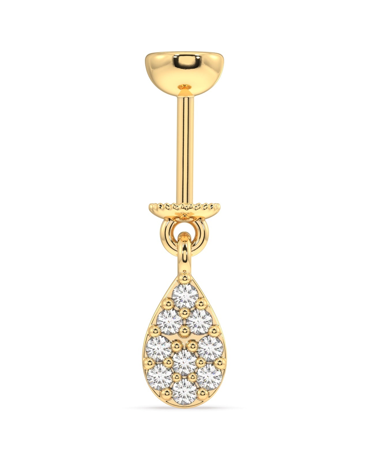 Cubiz zirconia drop - Screw Helix Hanging