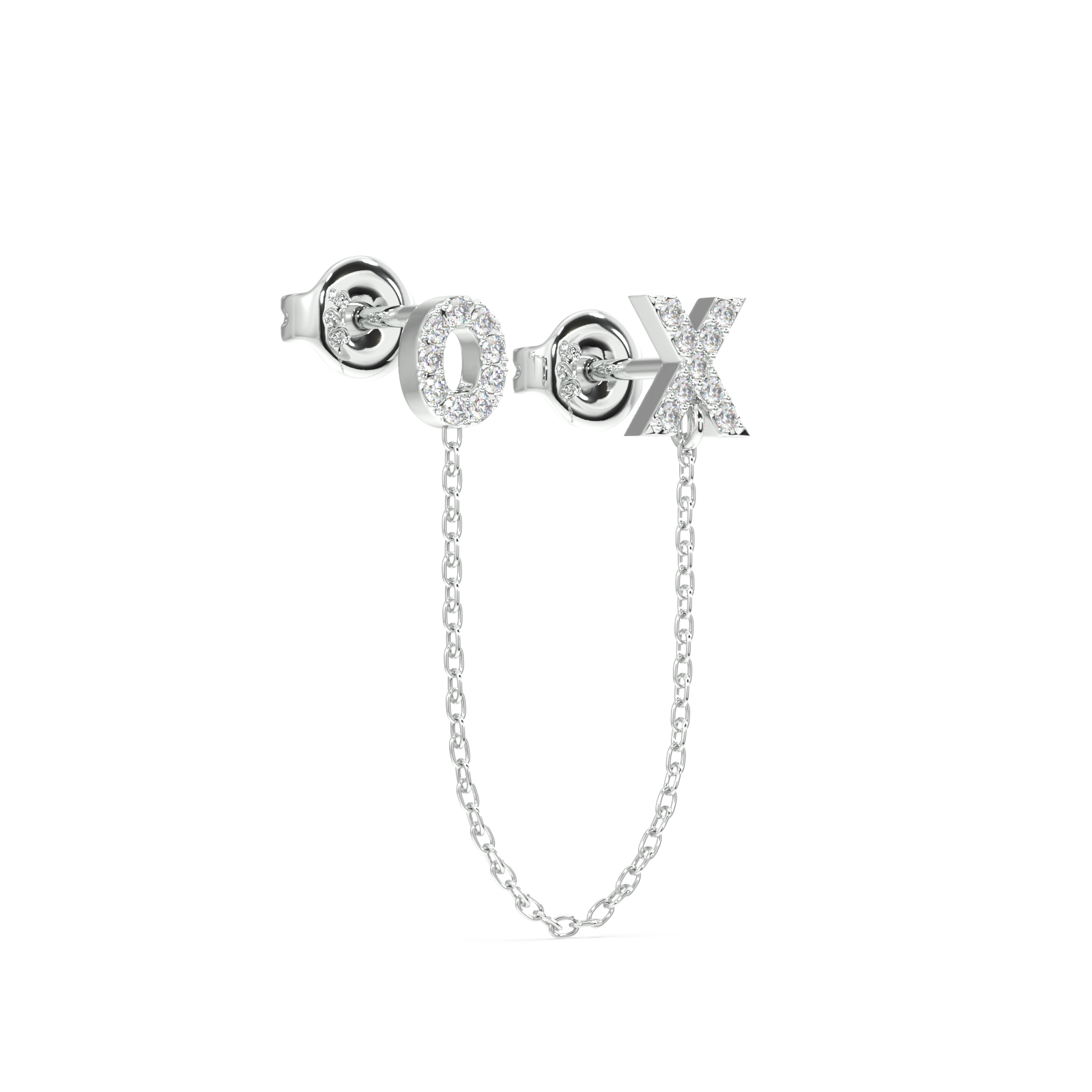XO - 3 in 1 chain connector earring