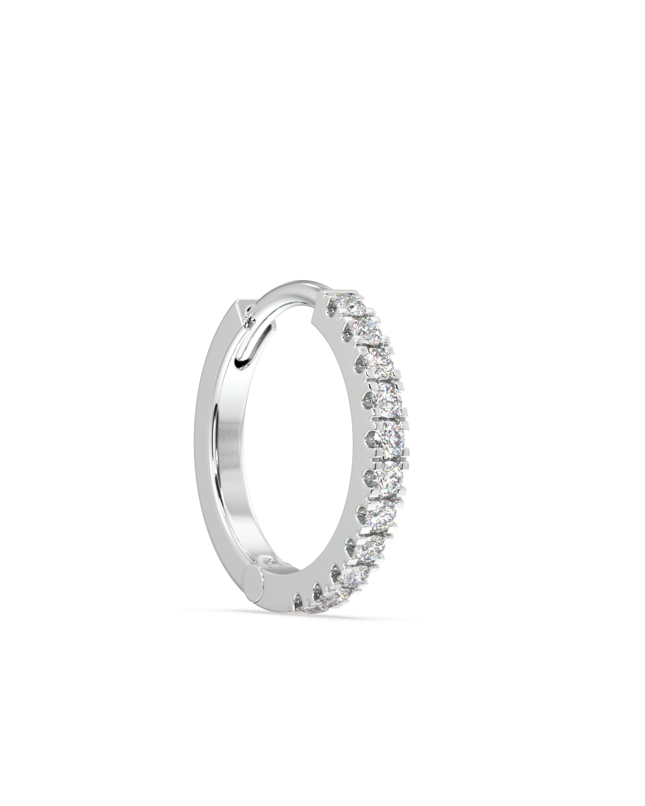 Zirconia statement round hoop - multiple size