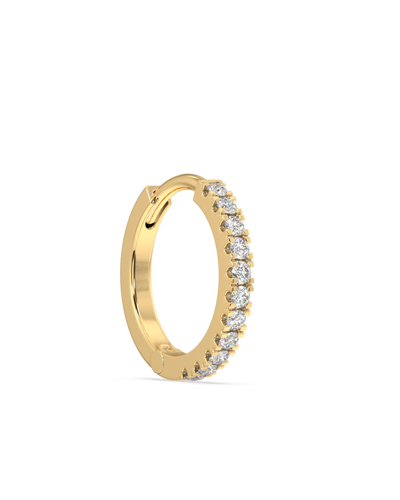 Zirconia statement round hoop - multiple size