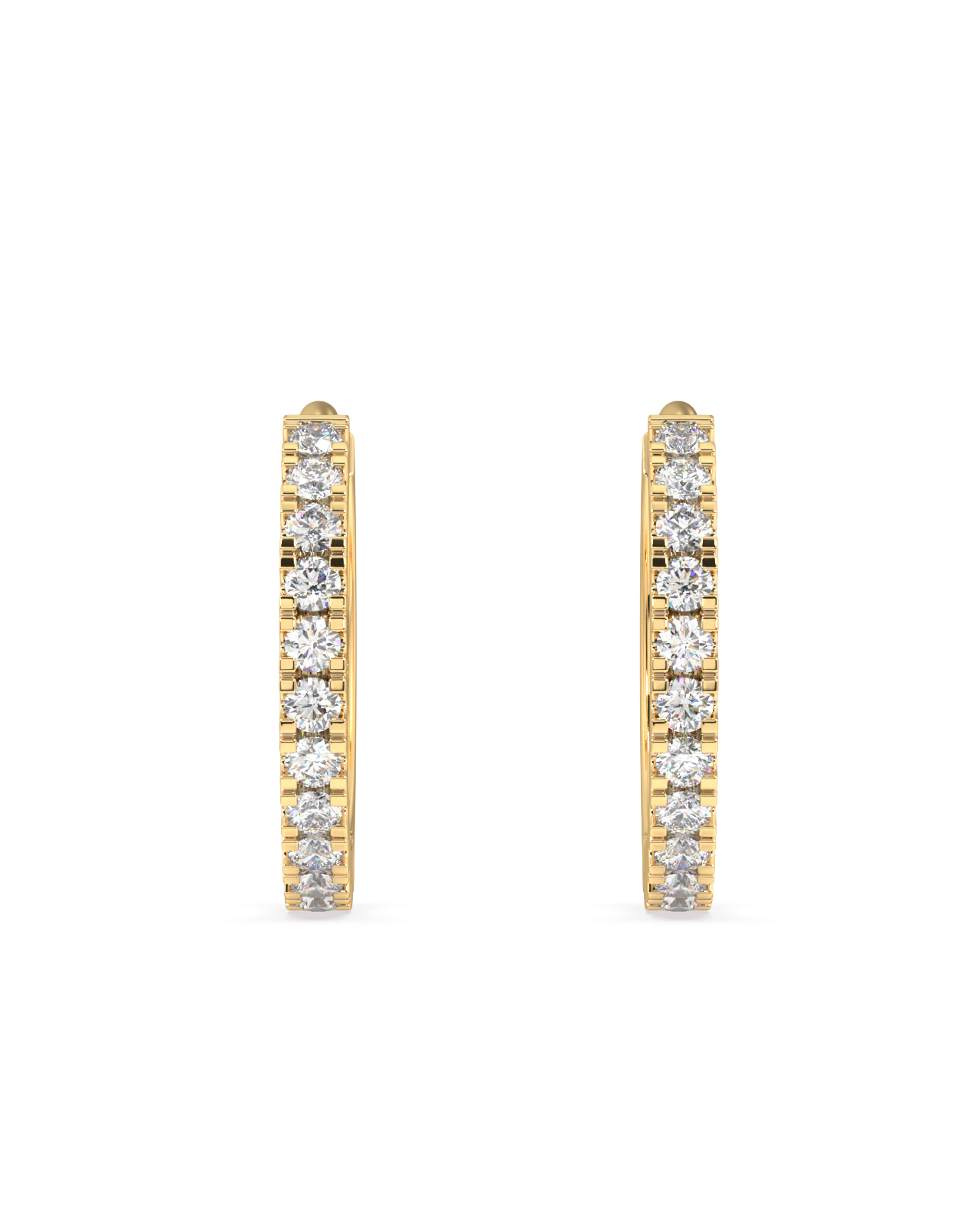 Zirconia statement round hoop - multiple size