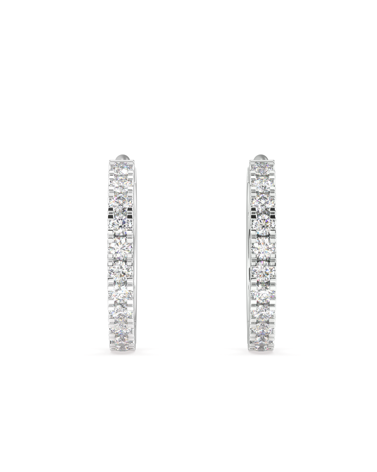 Zirconia statement round hoop - multiple size