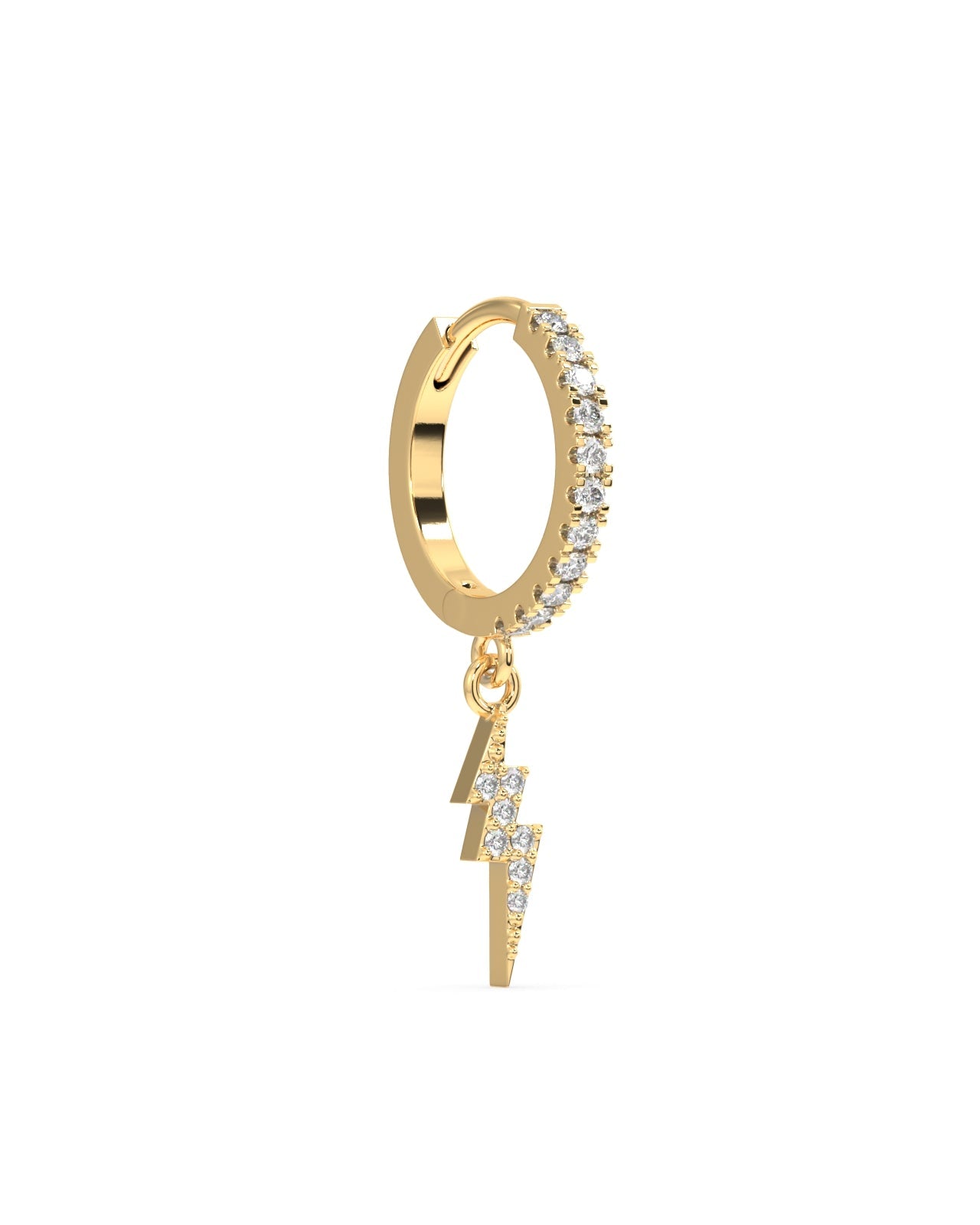 Thunder charm hoop