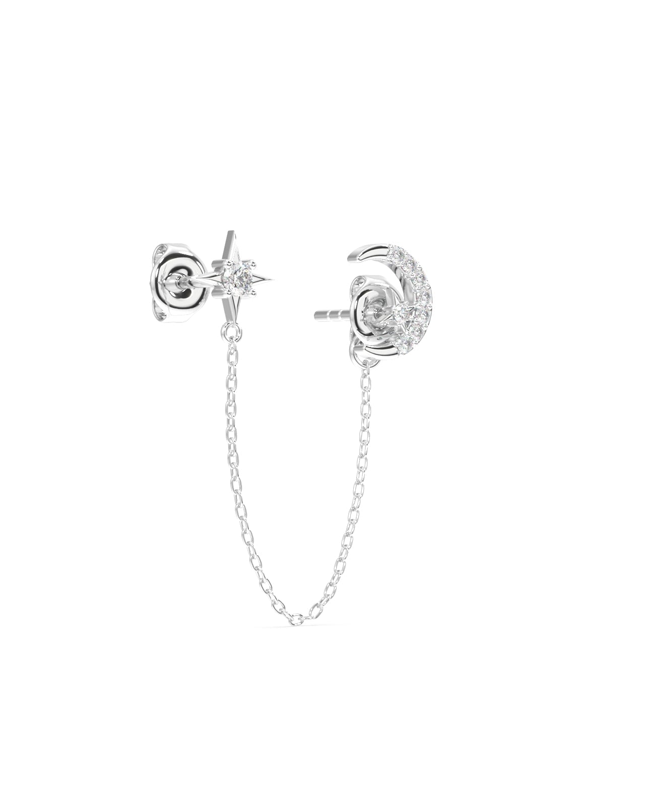 moon star 3 in 1 chain connector - Pair