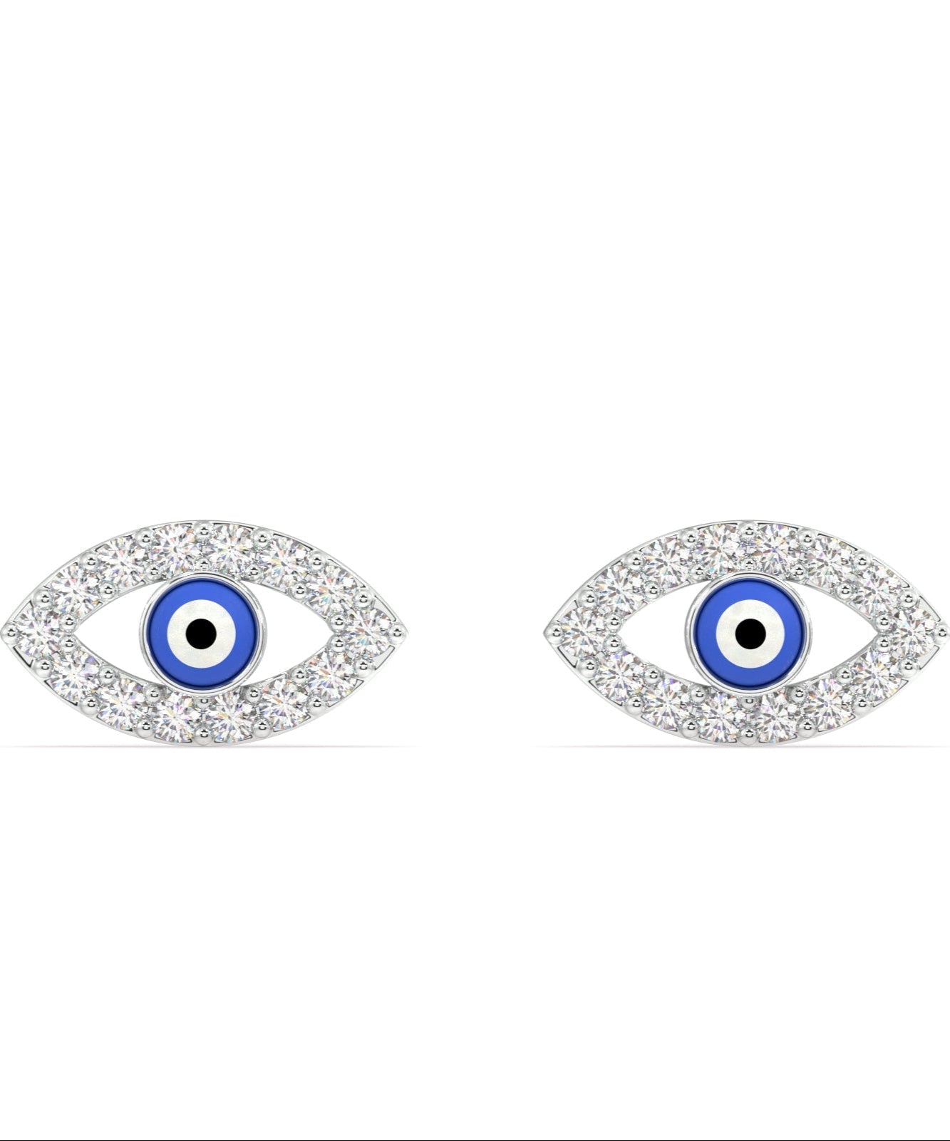Enamel Evil Eye Stud Earring